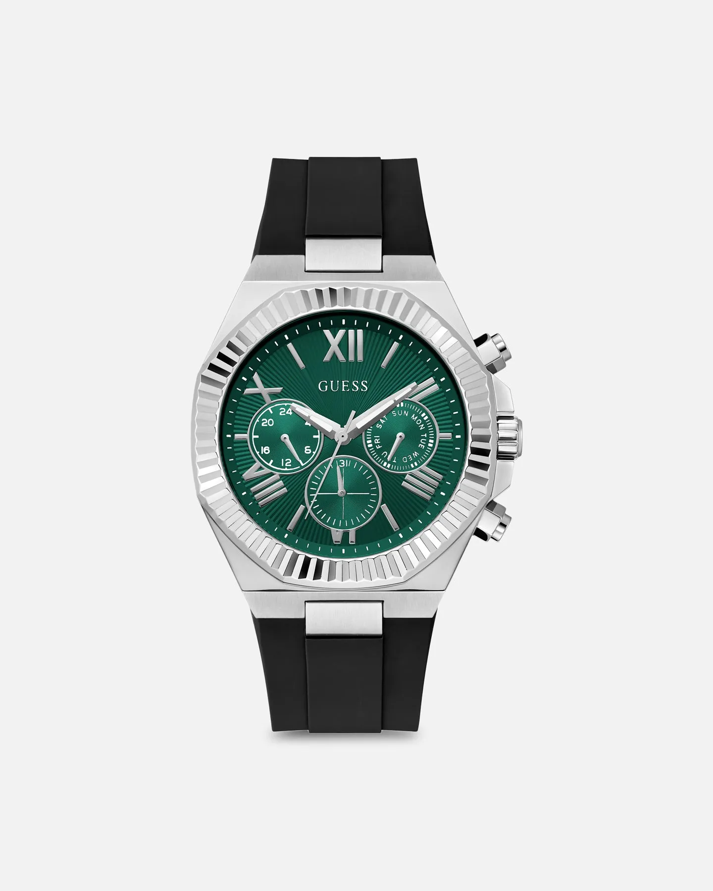 Guess Mainline Equity Watch Silver/Green sold by Culture Kings