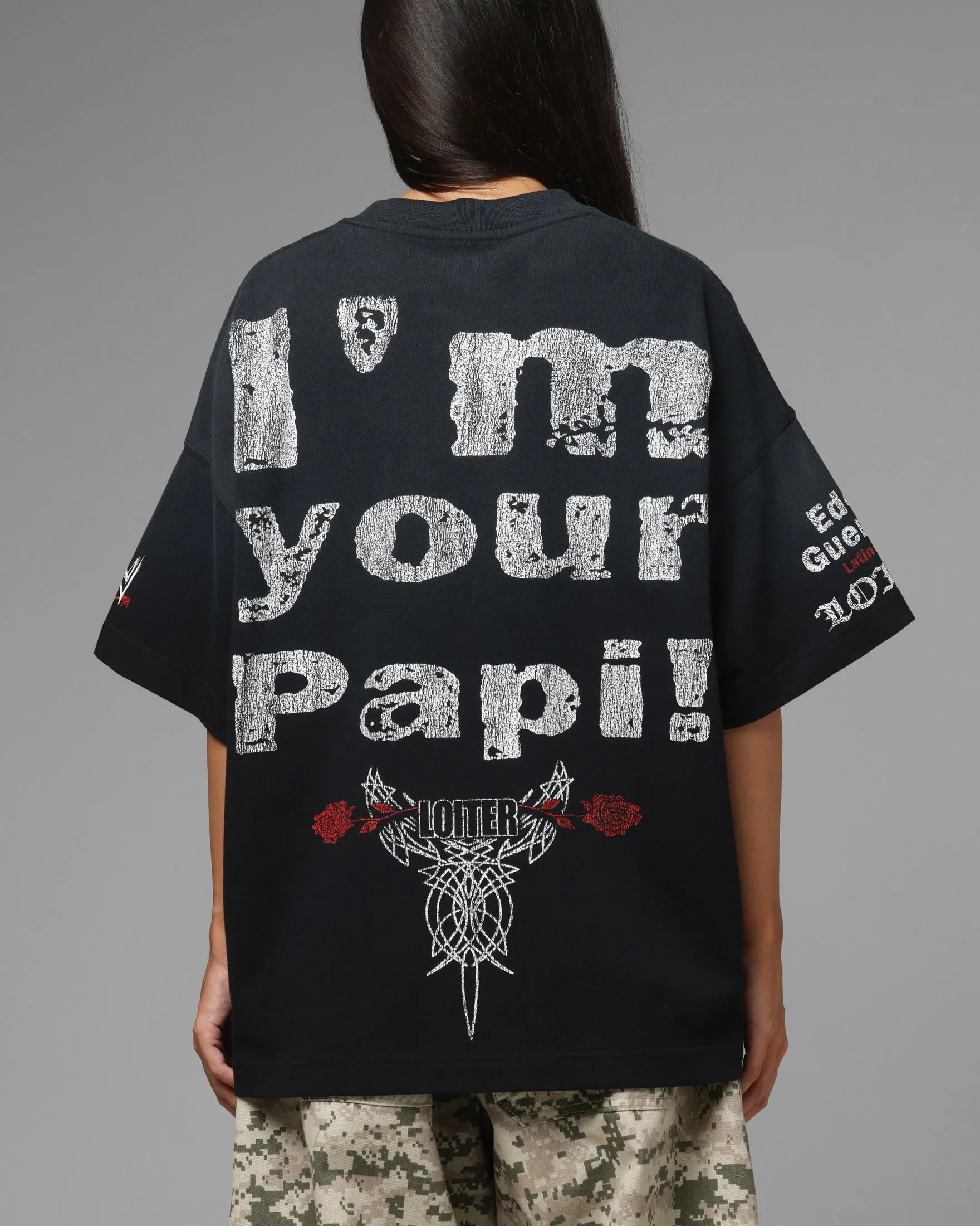 Loiter X WWE Eddie Guerrero Vintage T-Shirt Black sold by Culture Kings