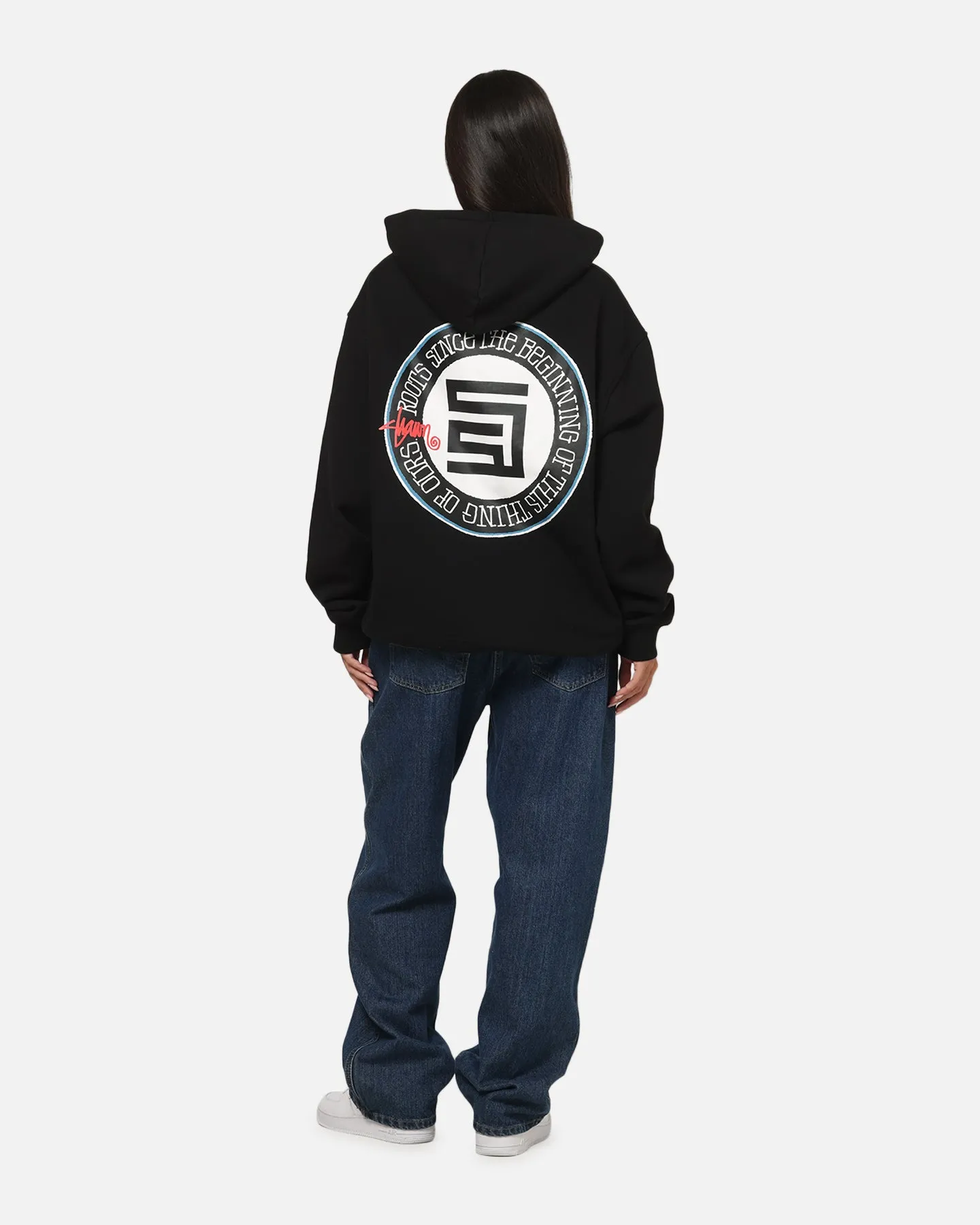 S Double Roots Dot Hoodie Black sold by Culture Kings product image thumbnail 3