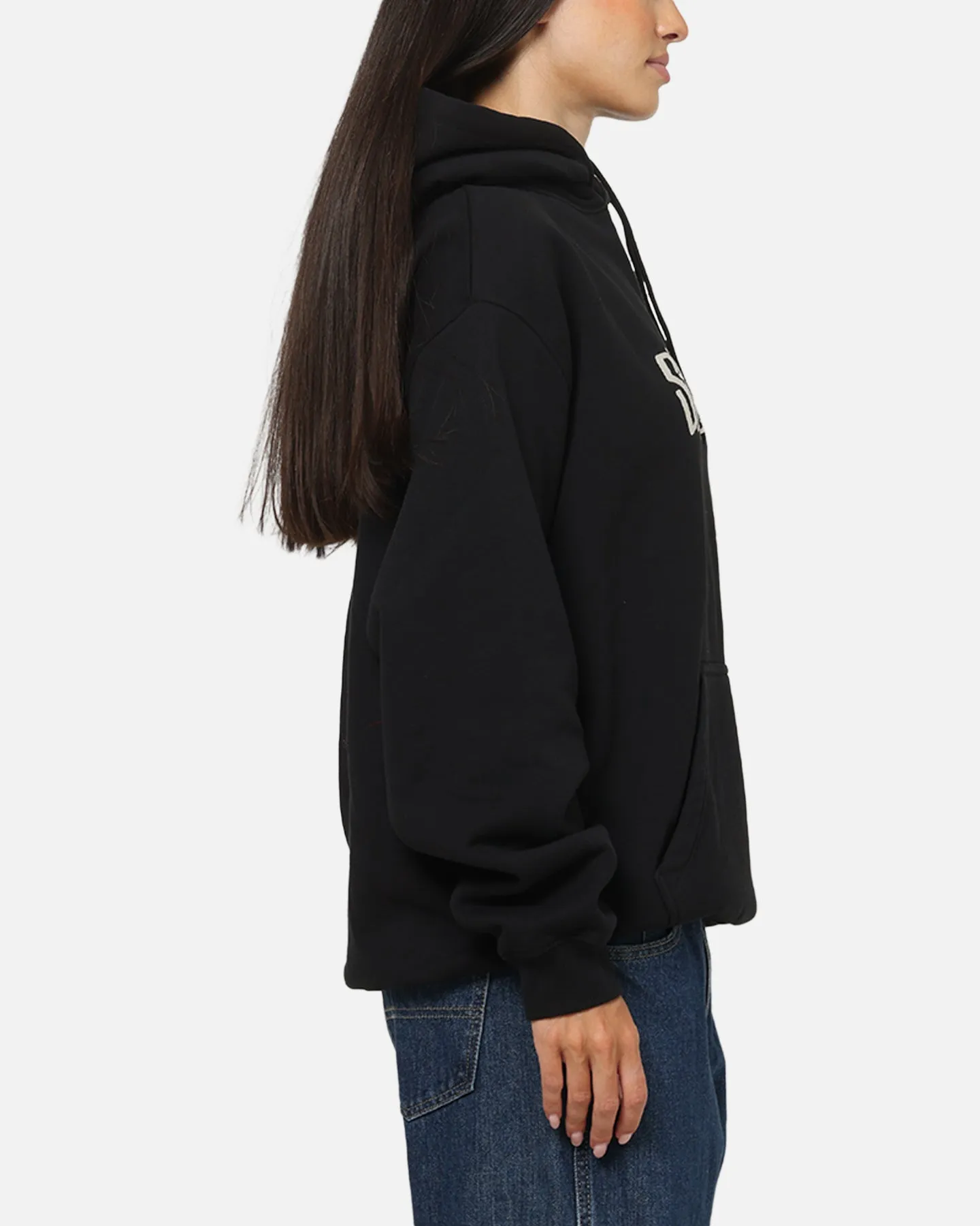 S Double Mid Block Fleece Hoodie Black sold by Culture Kings product image thumbnail 4