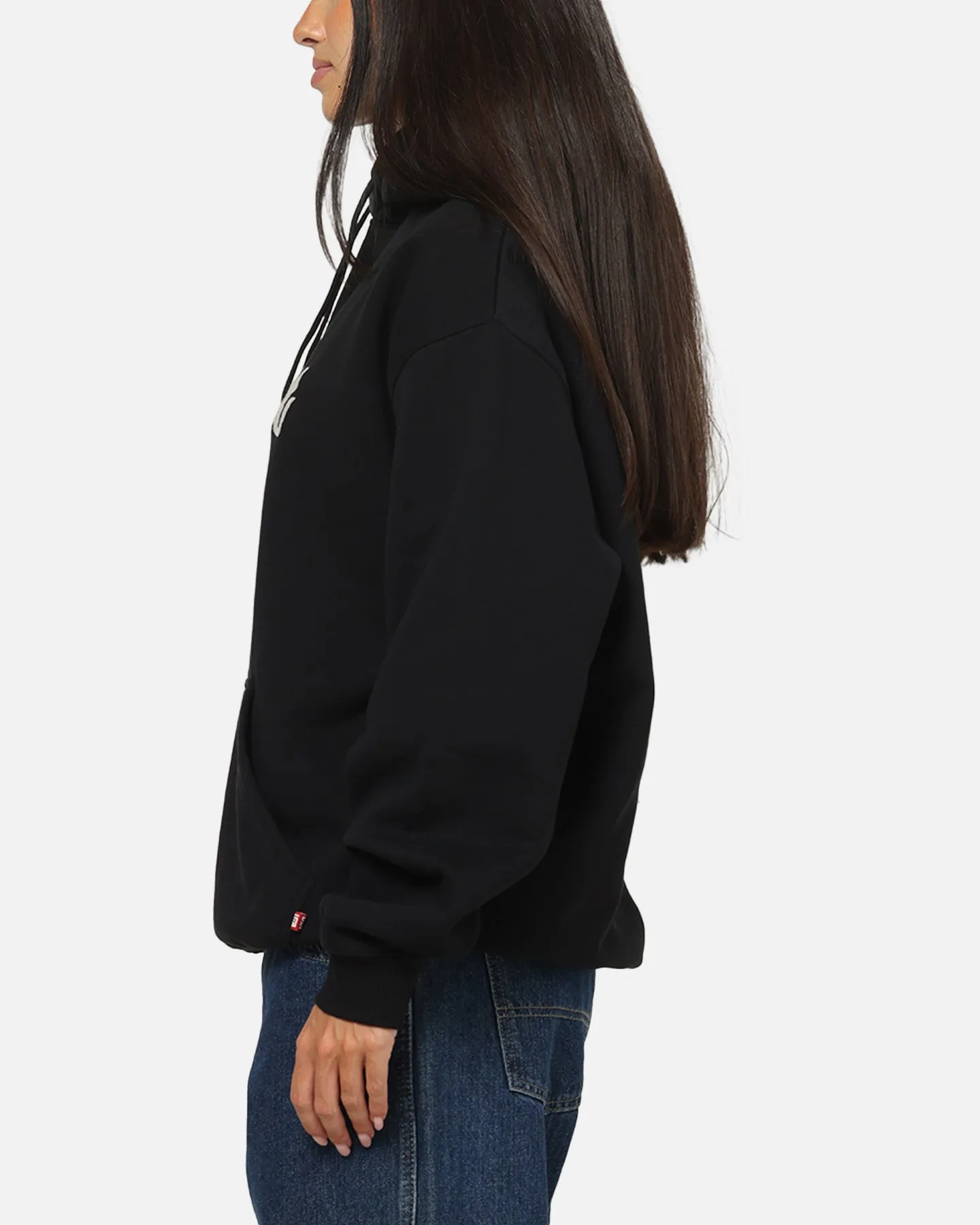 S Double Mid Block Fleece Hoodie Black sold by Culture Kings product image thumbnail 5