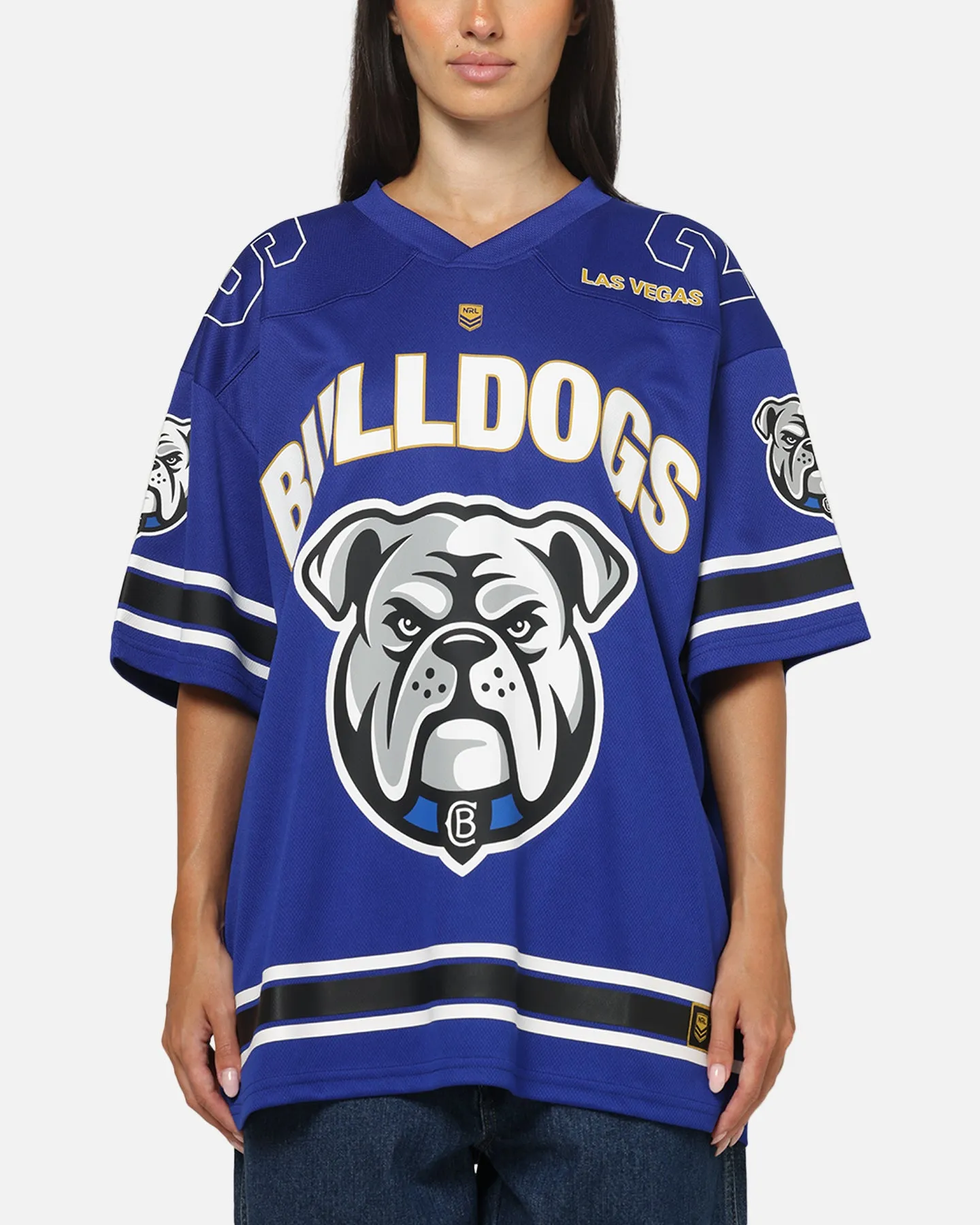 Bleacher Athletic Canterbury-Bankstown Bulldogs NRL Vegas Round 2026 Jersey Blue sold by Culture Kings