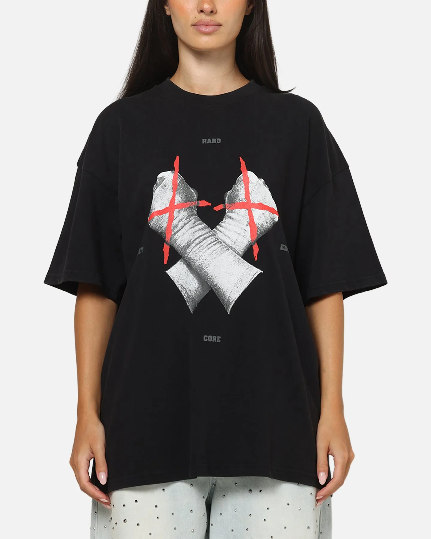 73Studio X WWE CM Punk My Life Rules Vintage T-Shirt Black Acidwash sold by Culture Kings