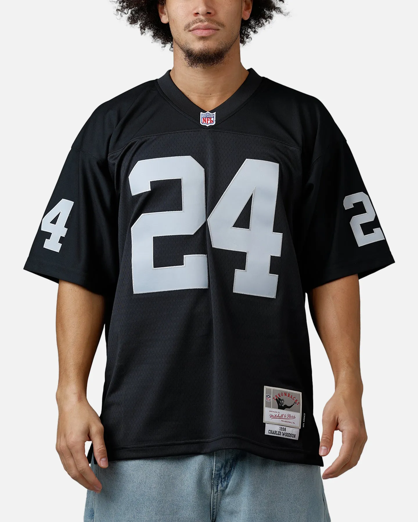 Mitchell & Ness Las Vegas Raiders Charles Woodson #24 1998 Legacy Jersey Black sold by Culture Kings product image thumbnail 2