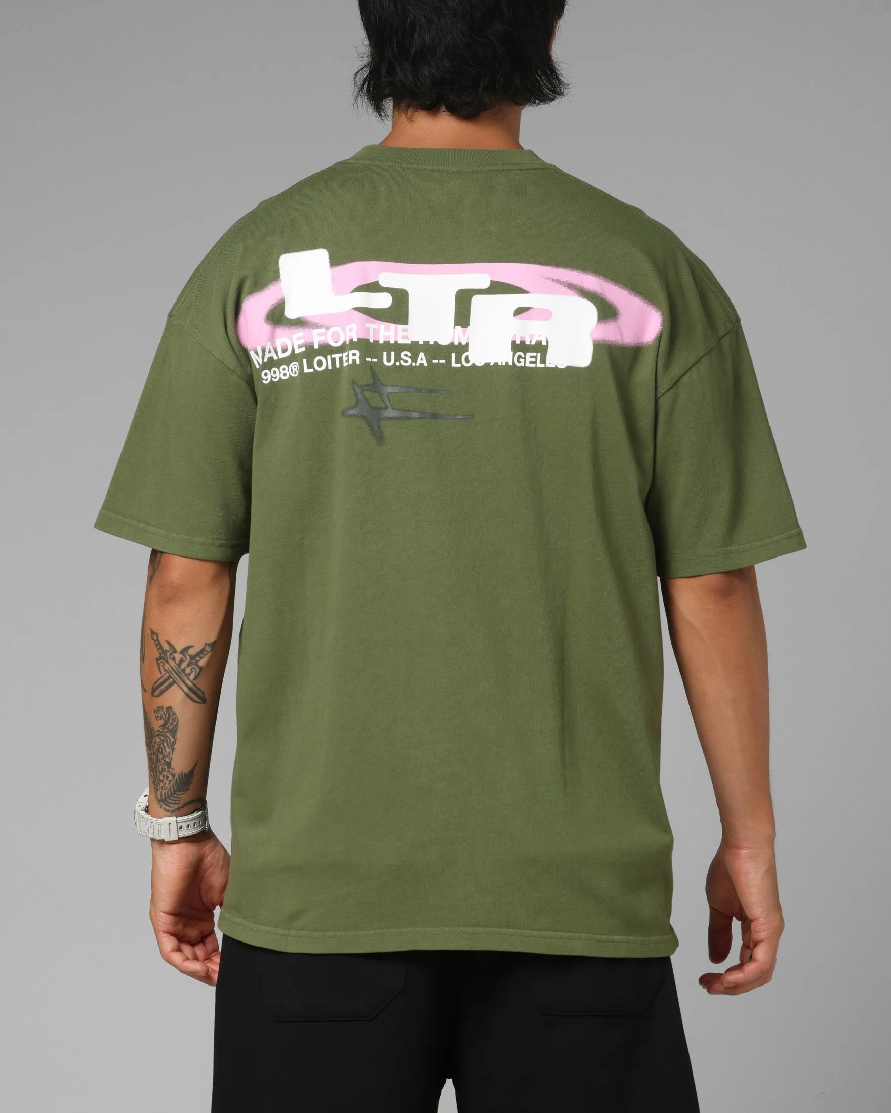 Loiter Shadowmark T-Shirt Olive Green sold by Culture Kings