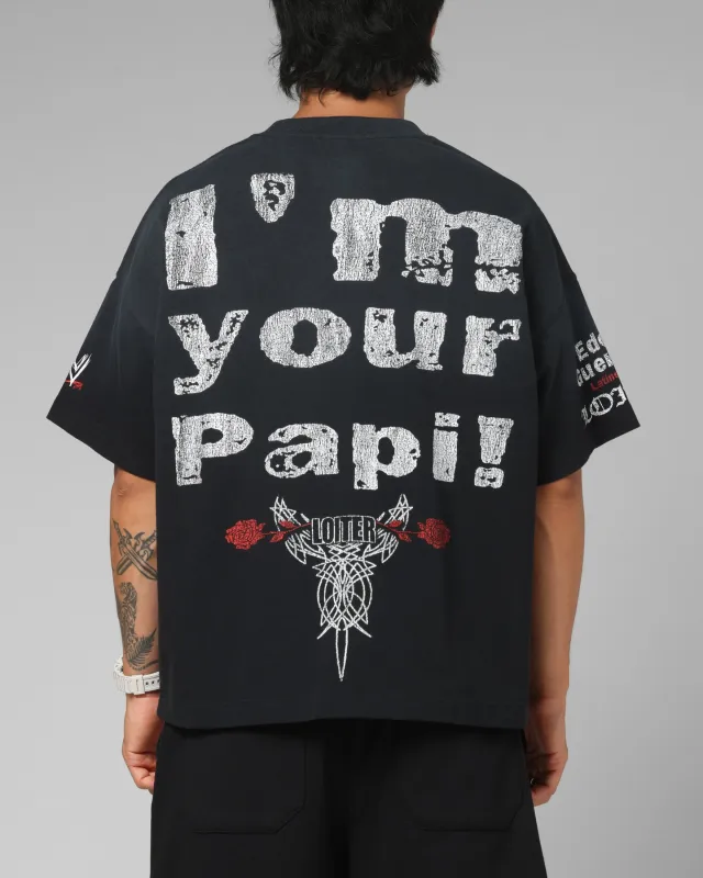 Loiter X WWE Eddie Guerrero Vintage T-Shirt Black sold by Culture Kings