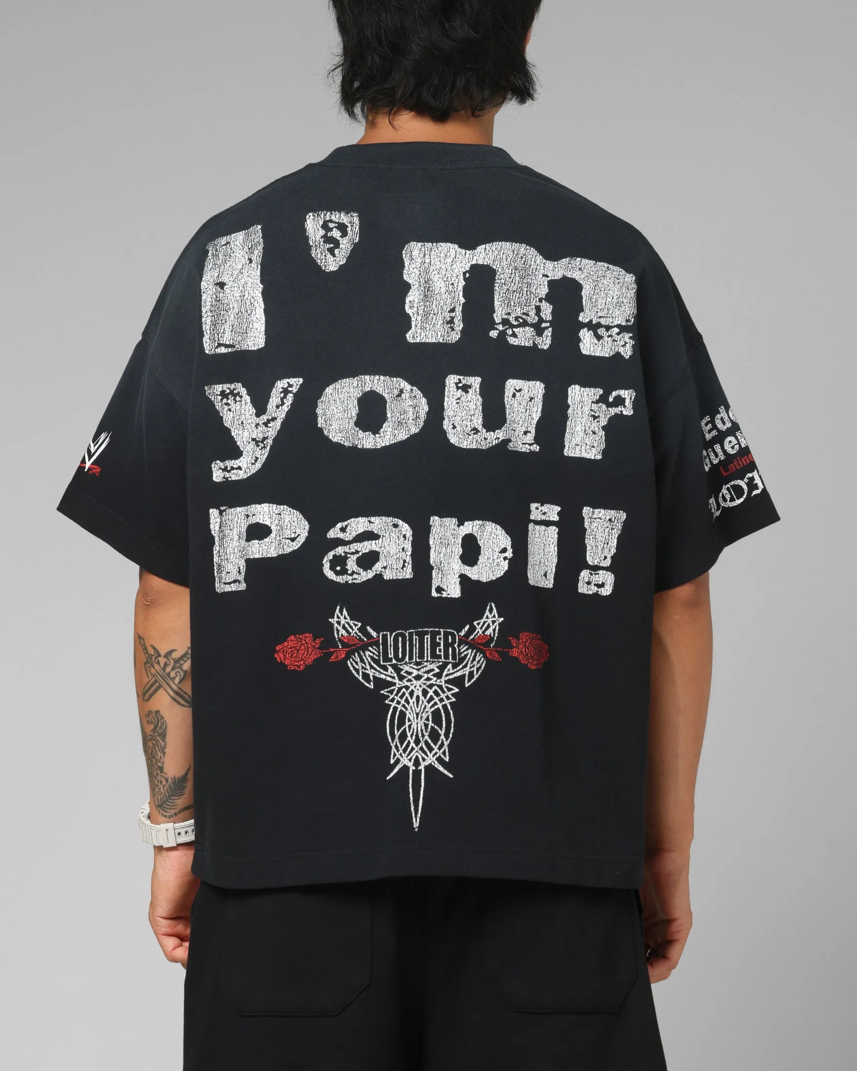 Loiter X WWE Eddie Guerrero Vintage T-Shirt Black sold by Culture Kings