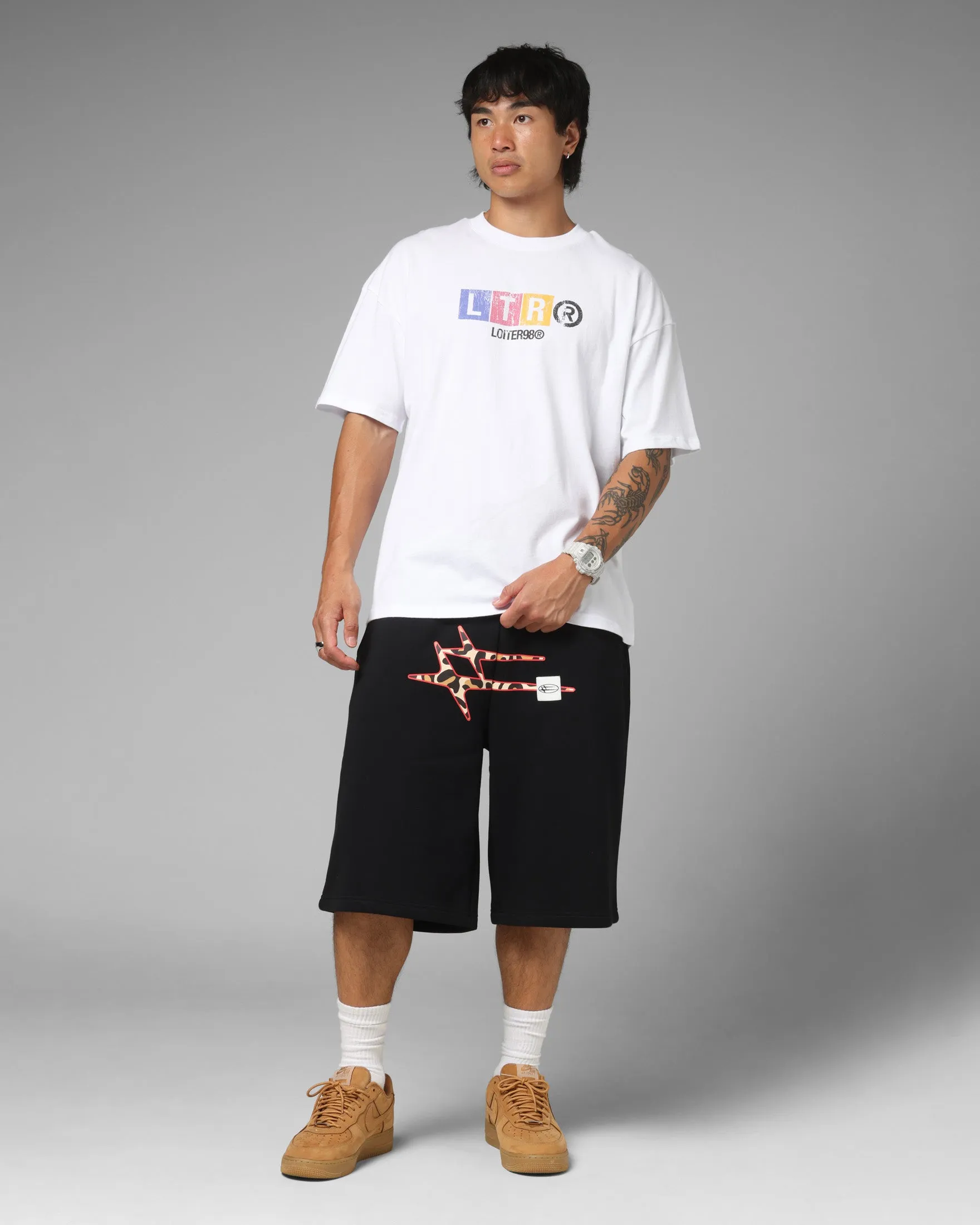 Loiter Hybrid Premium Shorts Black/Leopard sold by Culture Kings product image thumbnail 2