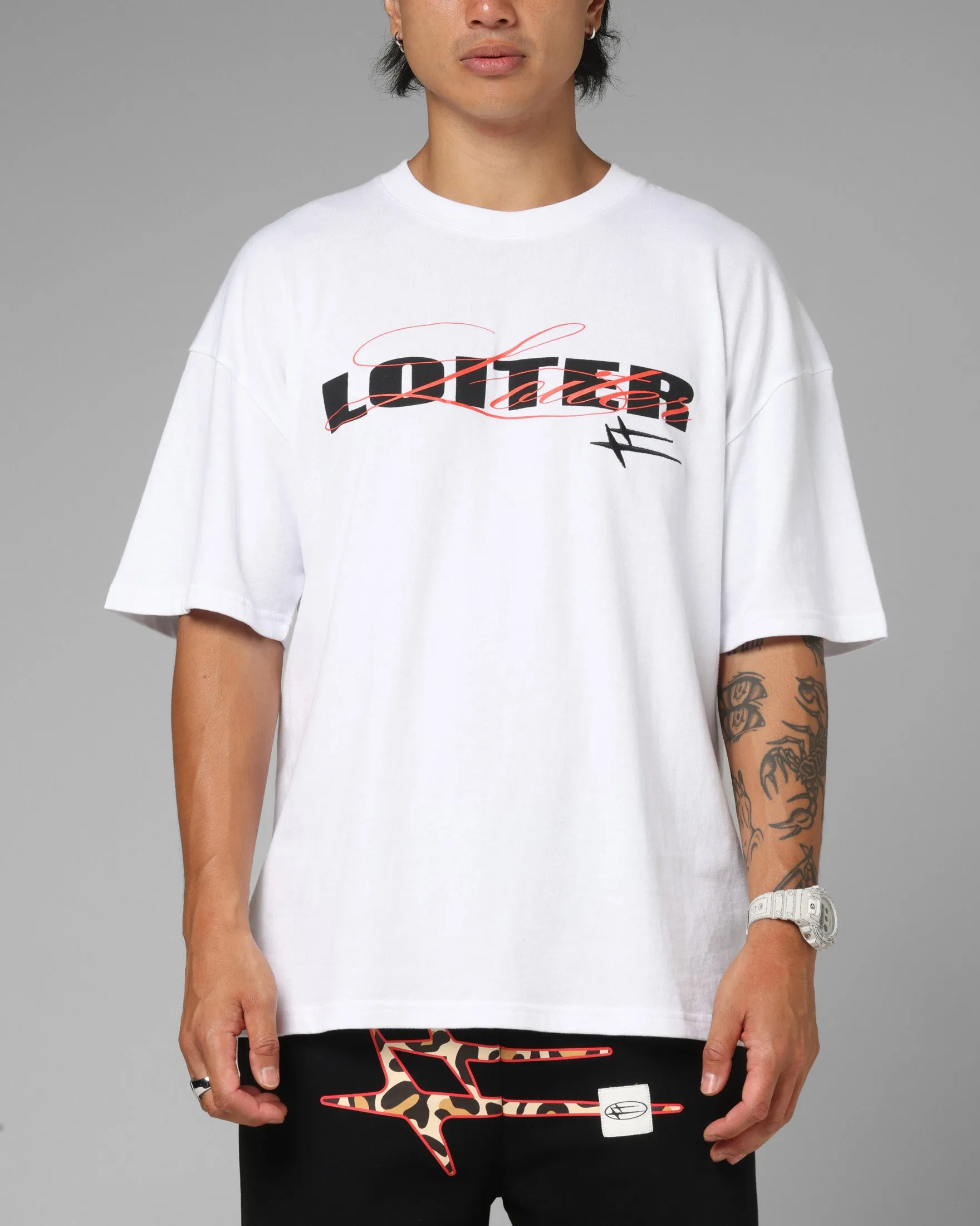Loiter Redline T-Shirt White sold by Culture Kings