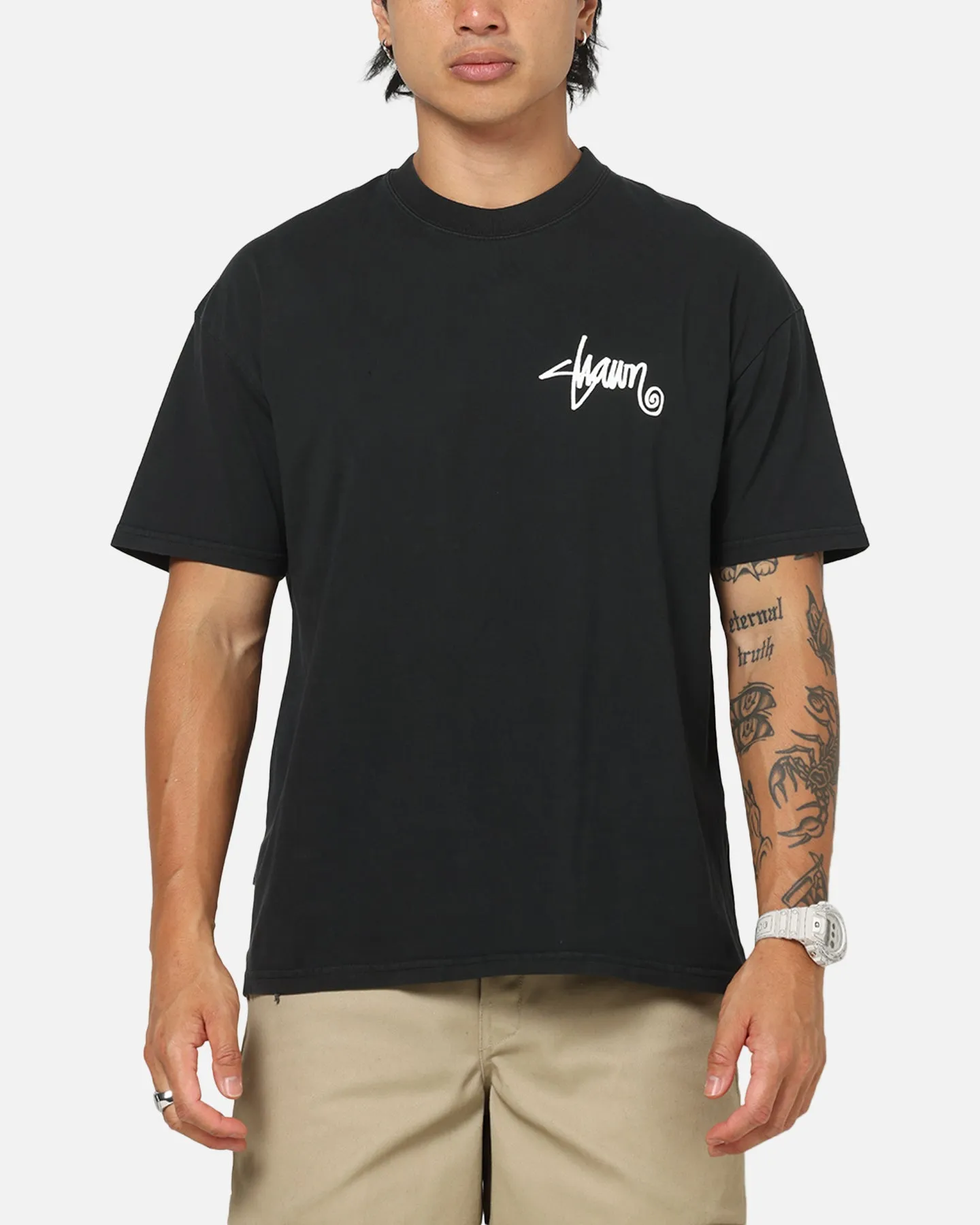 S Double Shawn Script T-Shirt Black sold by Culture Kings product image thumbnail 2