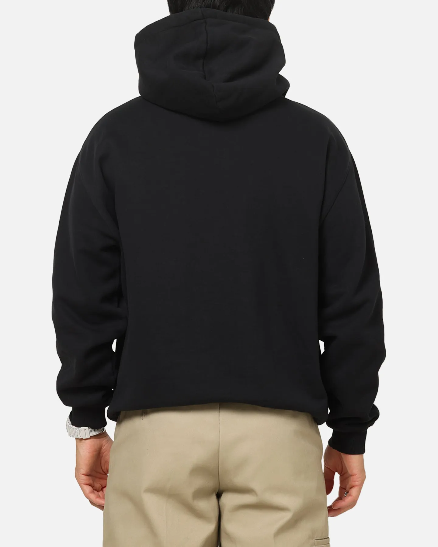 S Double Mid Block Fleece Hoodie Black sold by Culture Kings product image thumbnail 3