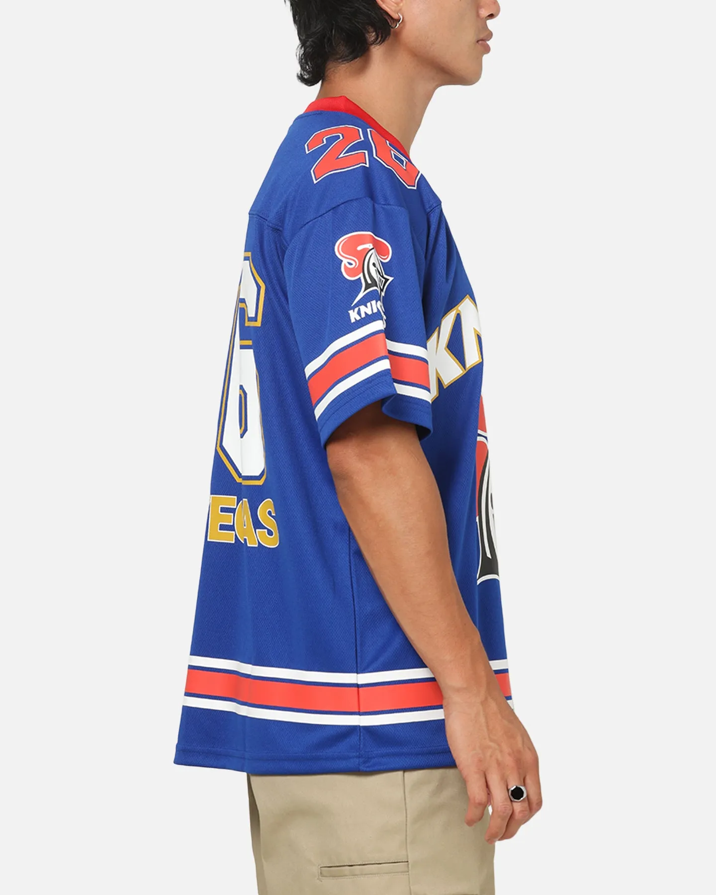 Bleacher Athletic Newcastle Knights NRL Vegas Round 2026 Jersey Blue sold by Culture Kings product image thumbnail 4