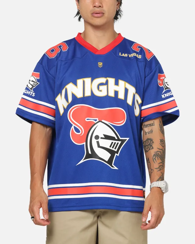 Bleacher Athletic Newcastle Knights NRL Vegas Round 2026 Jersey Blue sold by Culture Kings