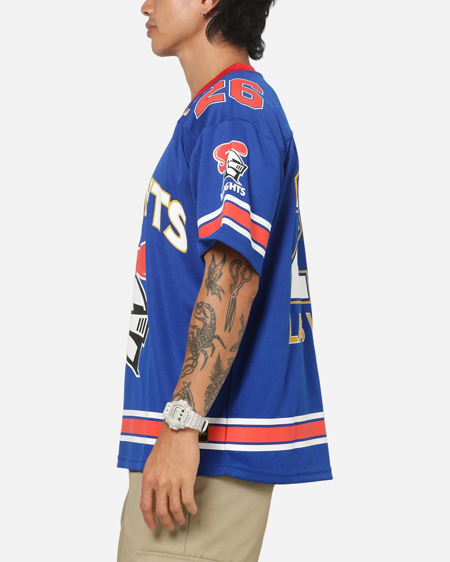 Bleacher Athletic Newcastle Knights NRL Vegas Round 2026 Jersey Blue sold by Culture Kings product image thumbnail 5