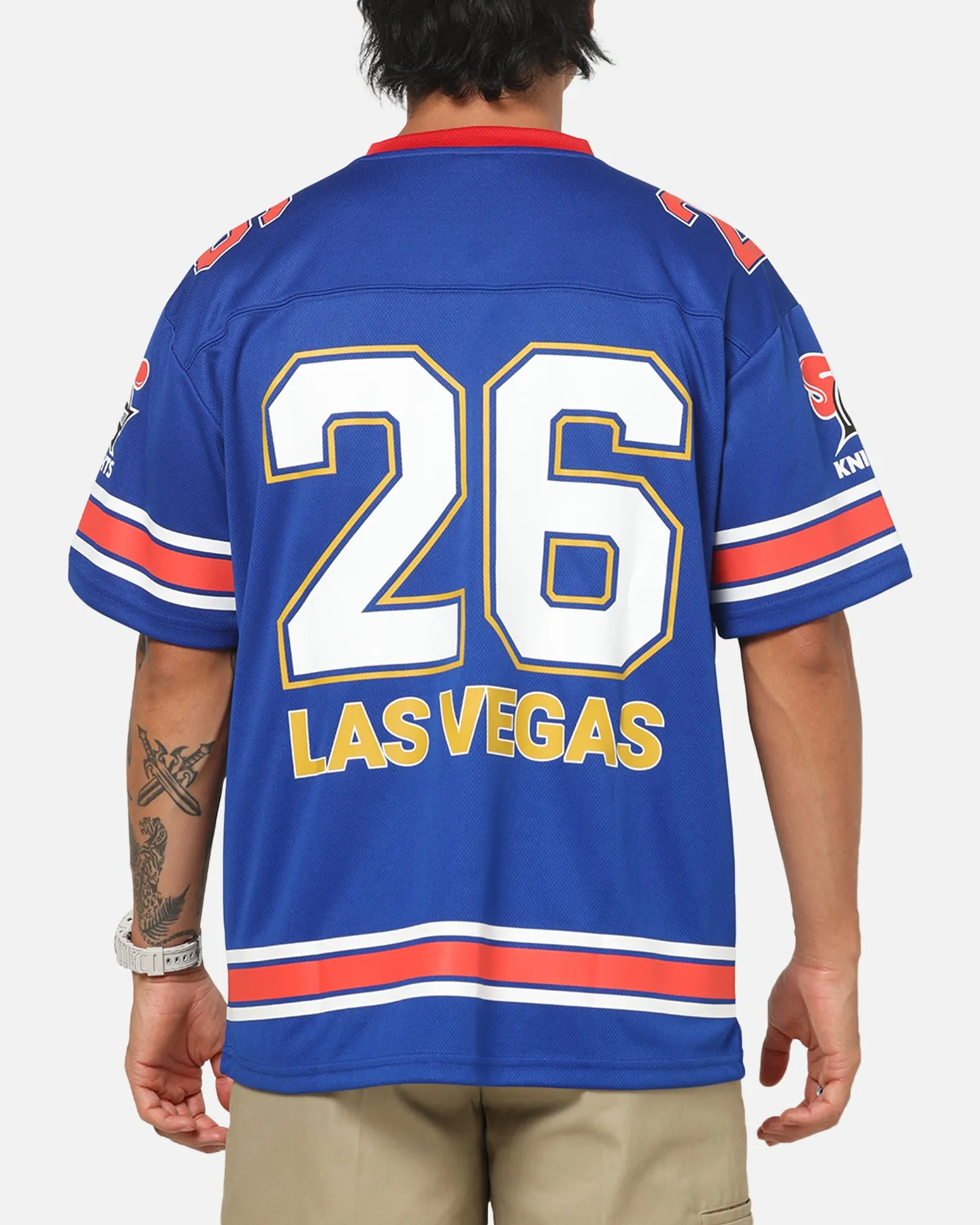 Bleacher Athletic Newcastle Knights NRL Vegas Round 2026 Jersey Blue sold by Culture Kings product image thumbnail 2