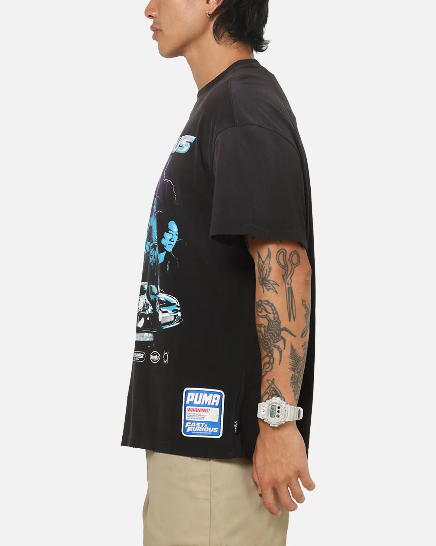 Puma X Fast & Furious II Basketball T-Shirt Black sold by Culture Kings product image thumbnail 5