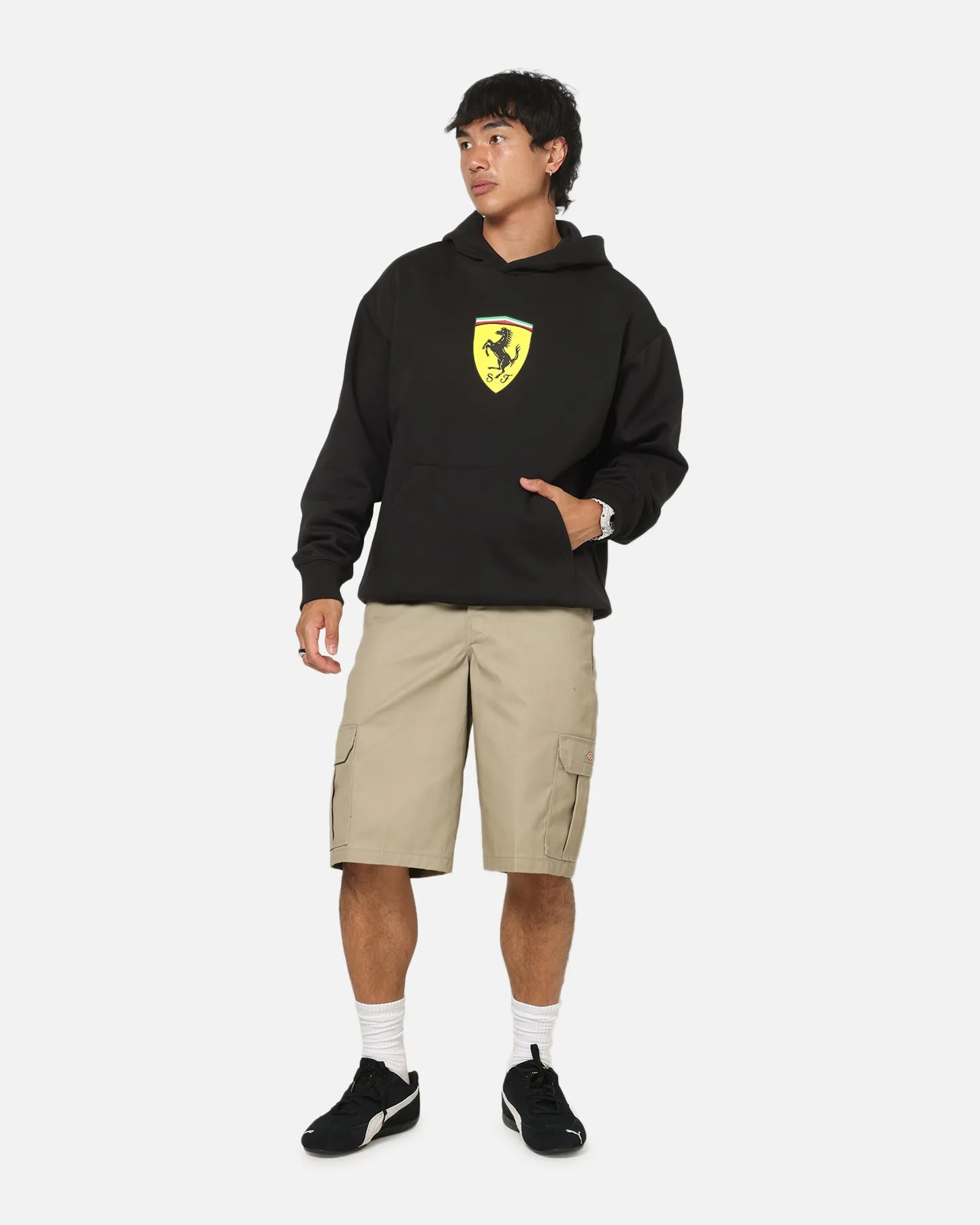 Puma X Scuderia Ferrari Shield Hoodie Black sold by Culture Kings product image thumbnail 2
