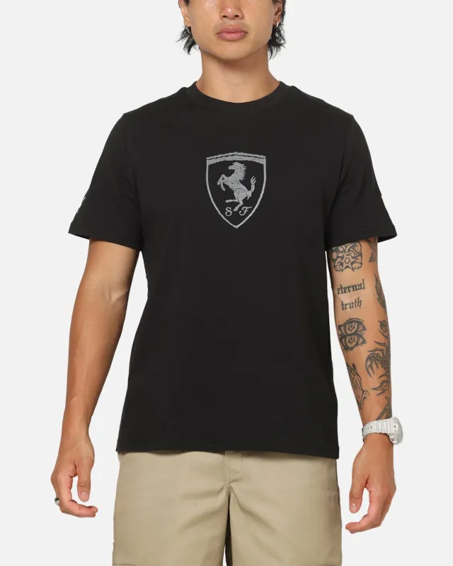 Puma X Scuderia Ferrari Tonal Shield T-Shirt Black sold by Culture Kings