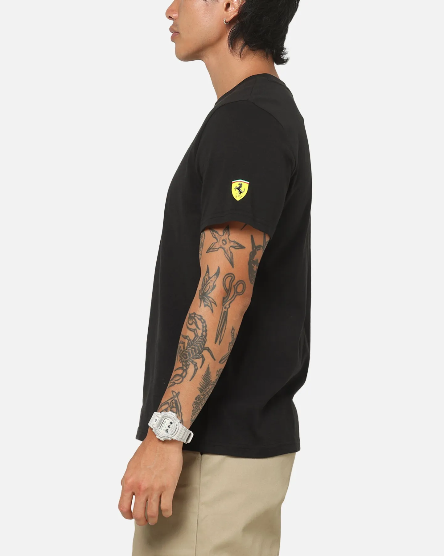 Puma X Scuderia Ferrari Tonal Shield T-Shirt Black sold by Culture Kings product image thumbnail 5