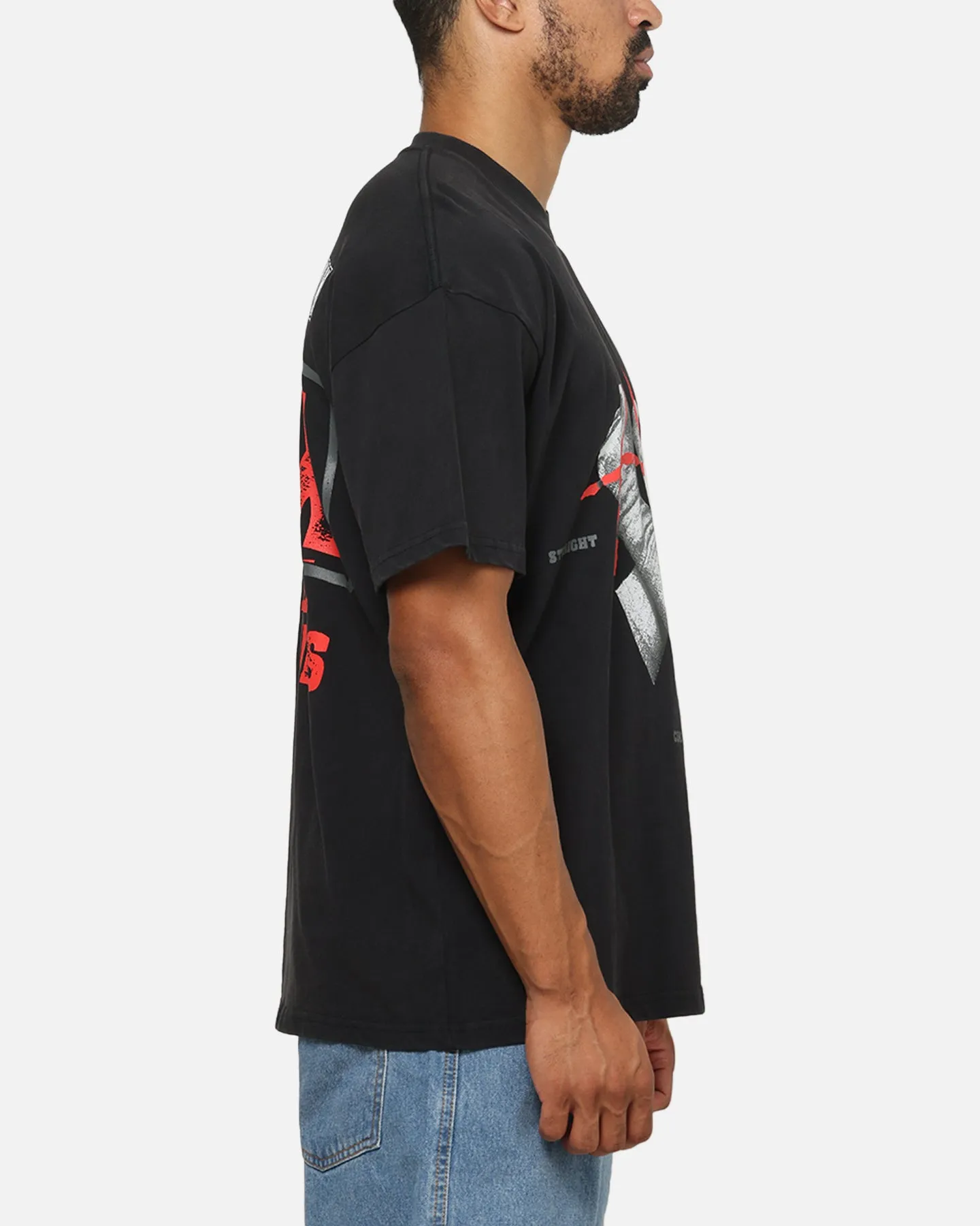 73Studio X WWE CM Punk My Life Rules Vintage T-Shirt Black Acidwash sold by Culture Kings product image thumbnail 5