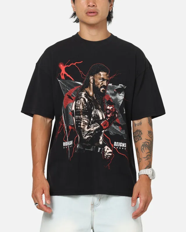 73Studio X WWE Roman Reigns Vintage T-Shirt Black Acidwash made by Culture Kings