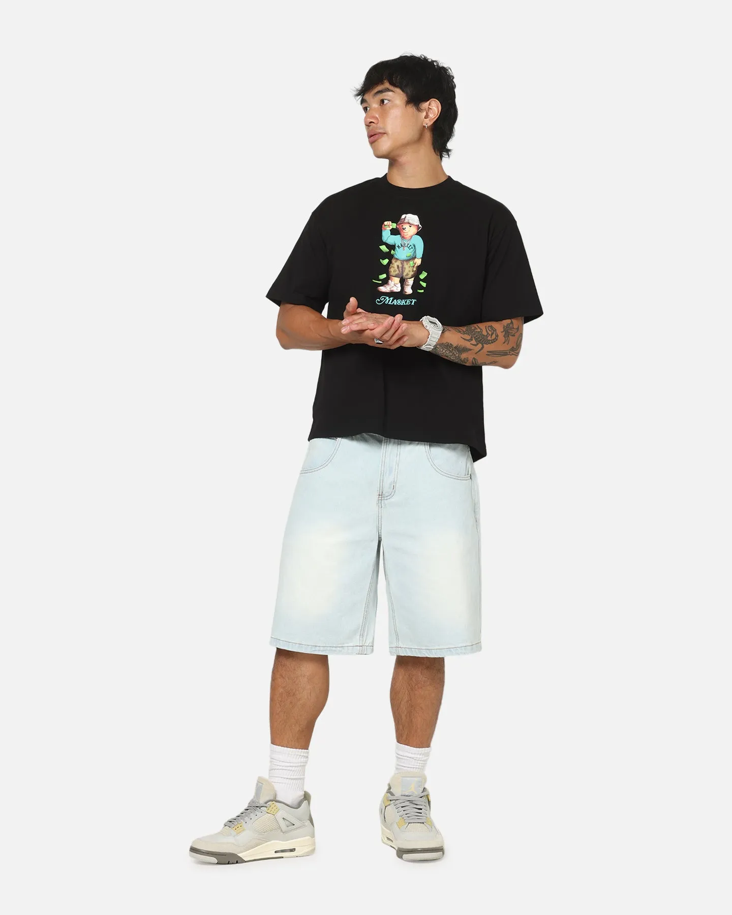 Market Making It Rain Bear T-Shirt Black sold by Culture Kings product image thumbnail 2