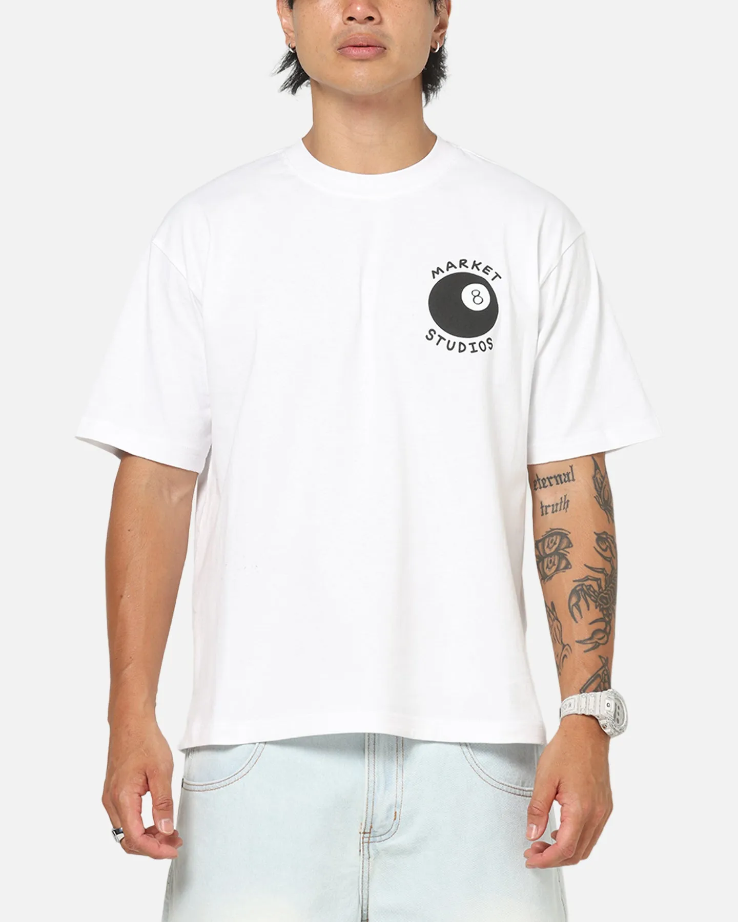Market Eight Ball T-Shirt White sold by Culture Kings product image thumbnail 2