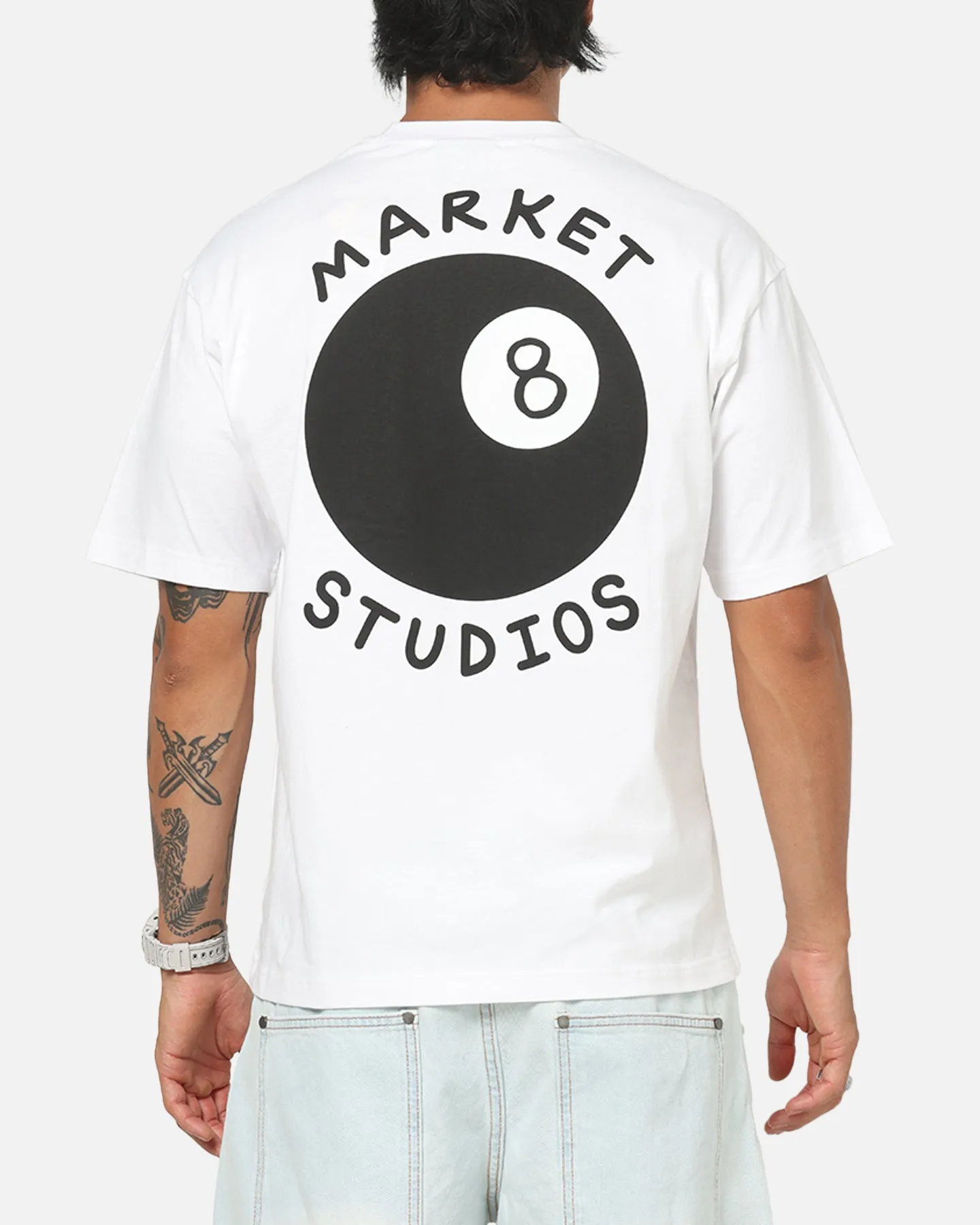 Market Eight Ball T-Shirt White sold by Culture Kings