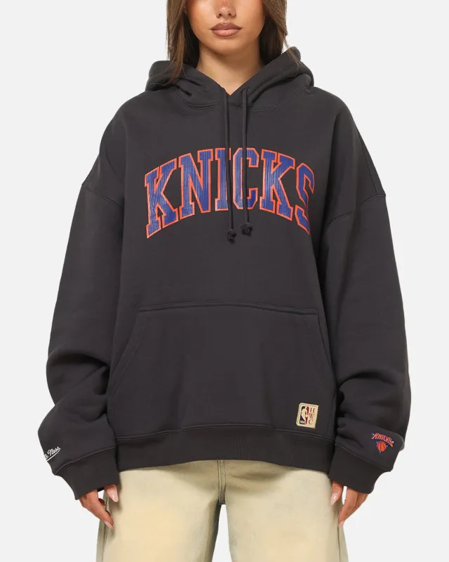 Mitchell & Ness New York Knicks Arch Hoodie Washed Black sold by Culture Kings