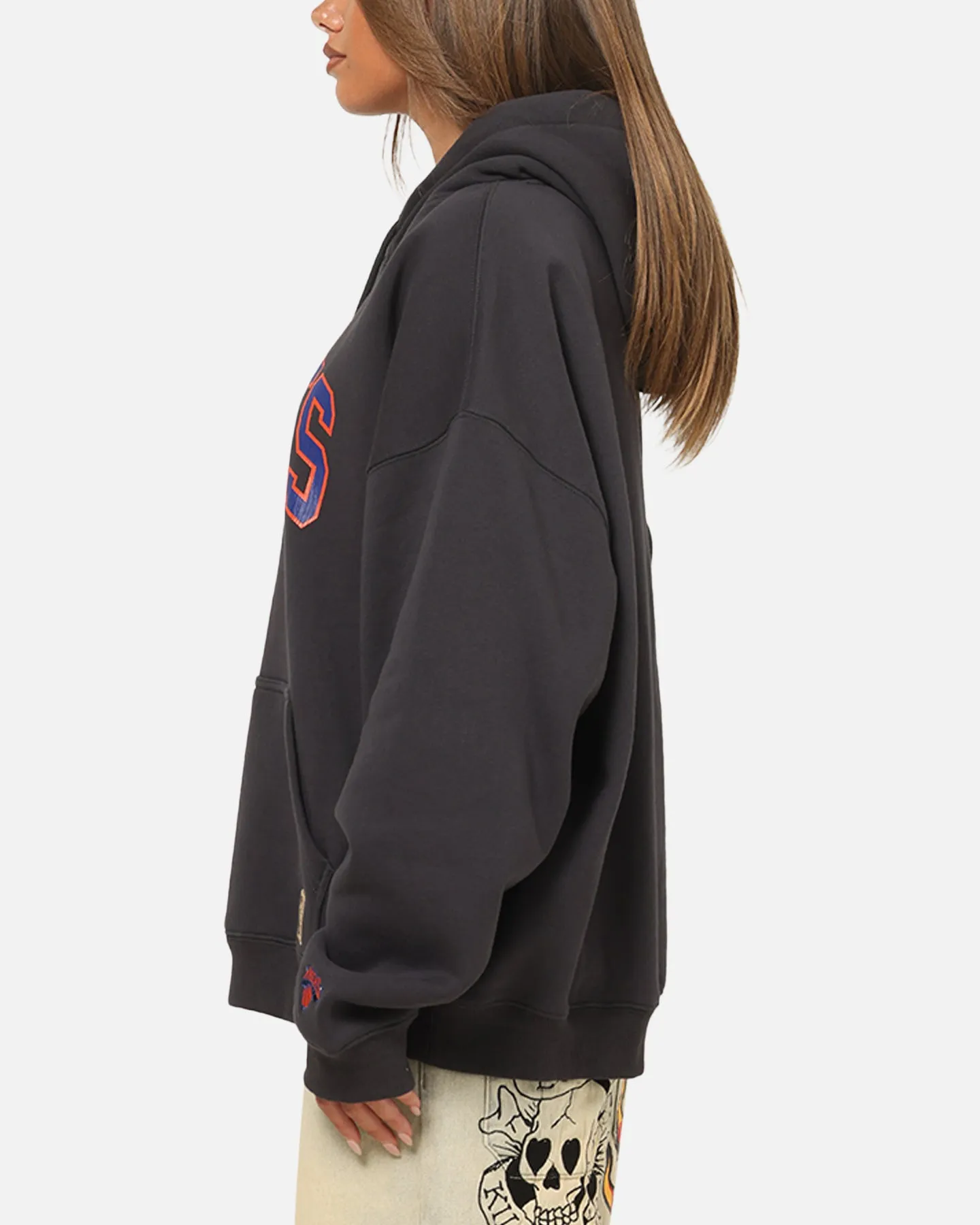 Mitchell & Ness New York Knicks Arch Hoodie Washed Black sold by Culture Kings product image thumbnail 5