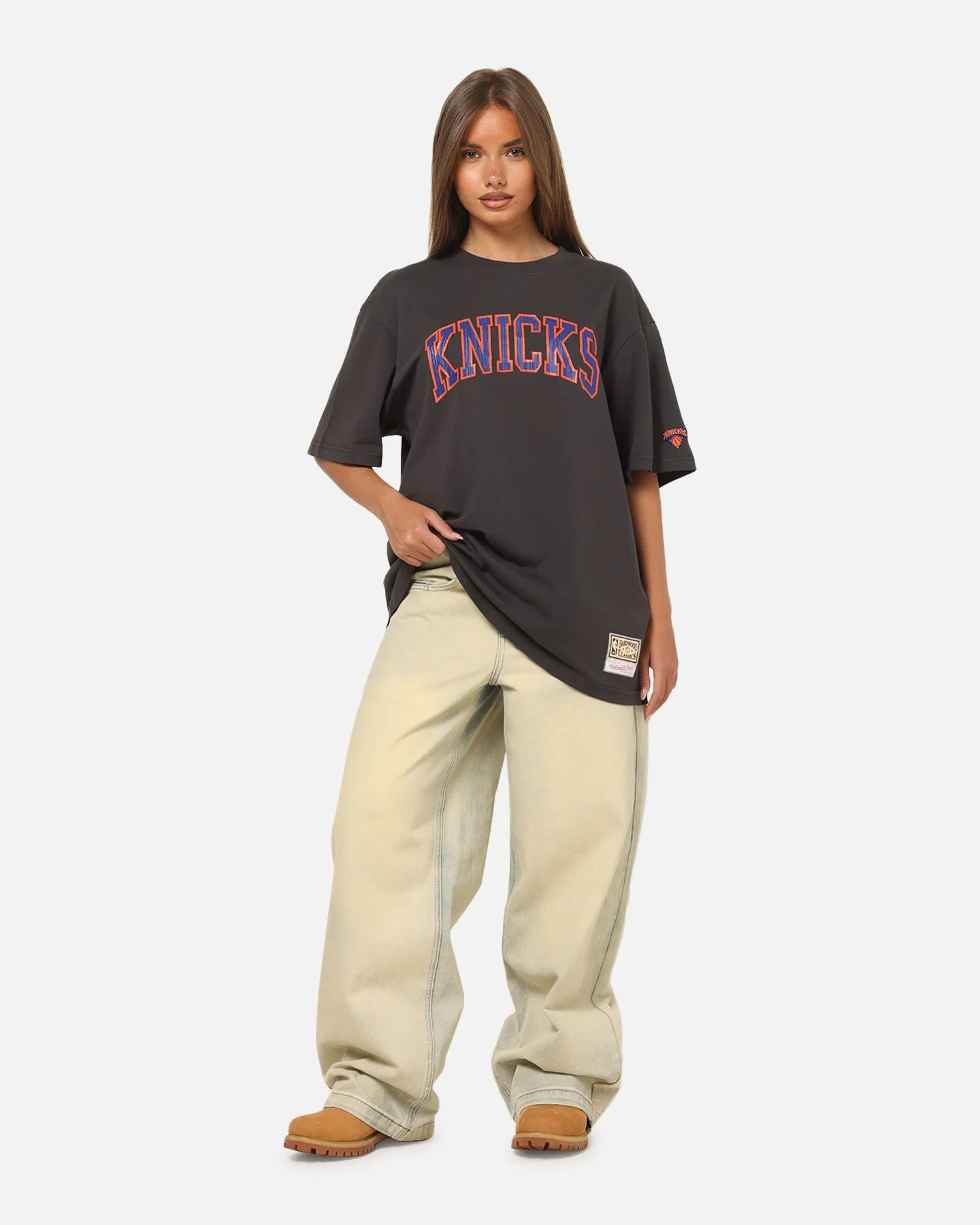 Mitchell & Ness New York Knicks Arch T-Shirt Washed Black sold by Culture Kings product image thumbnail 2