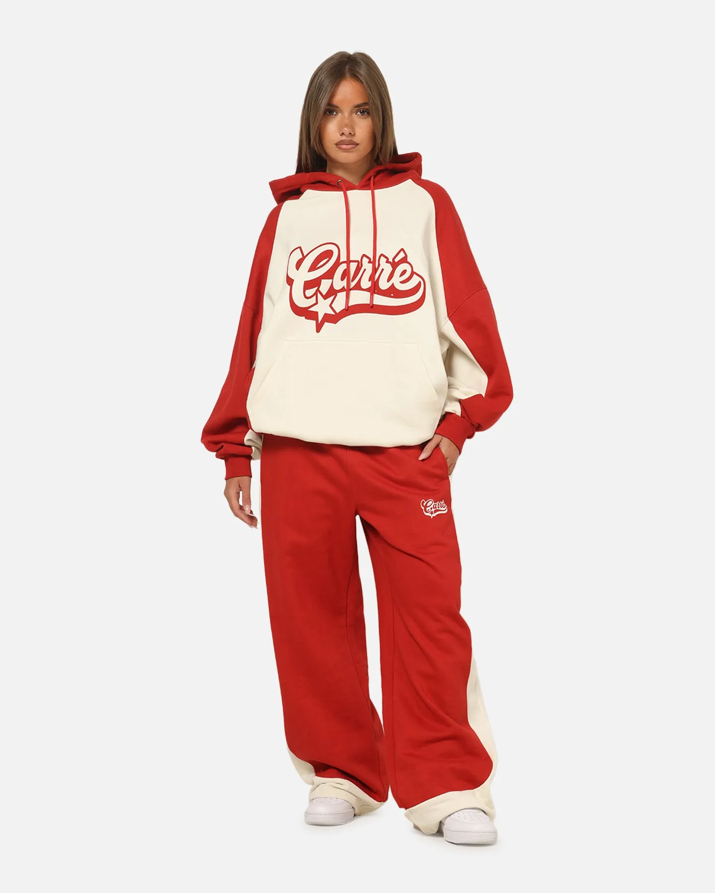Carre Sport C Hoodie Off White/Red sold by Culture Kings product image thumbnail 2