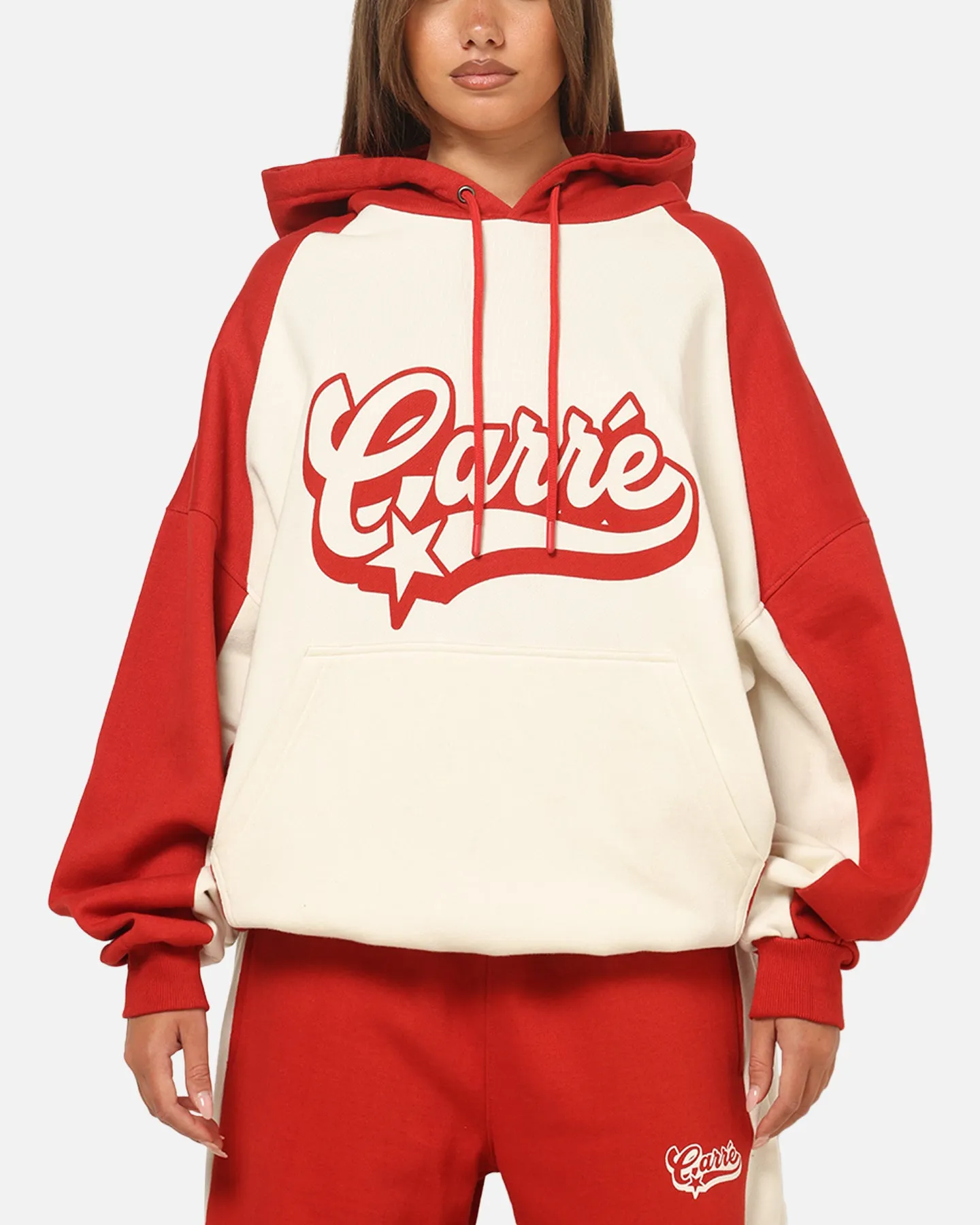 Carre Sport C Hoodie Off White/Red sold by Culture Kings