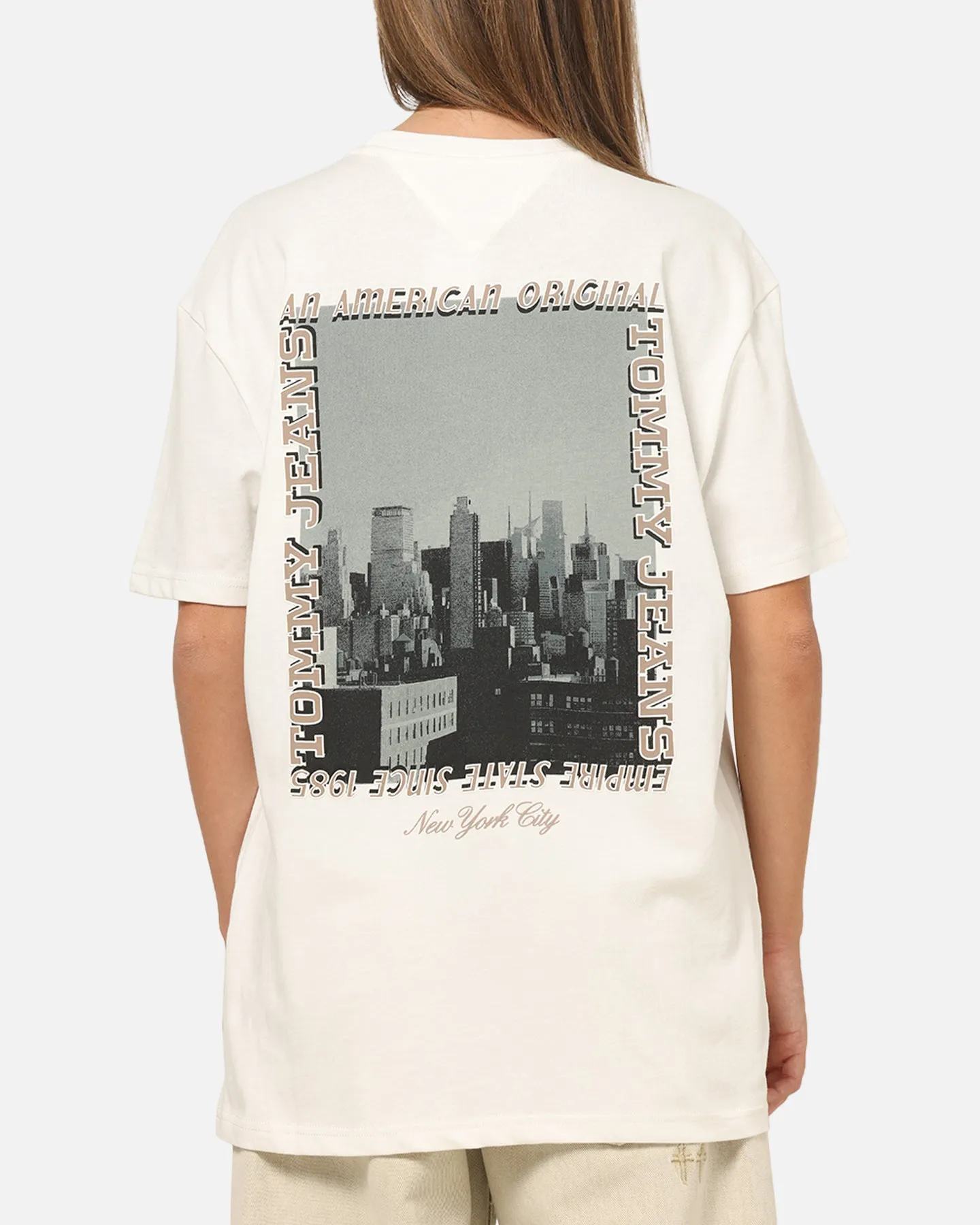 Tommy Jeans Regular Photo T-Shirt Ecru sold by Culture Kings