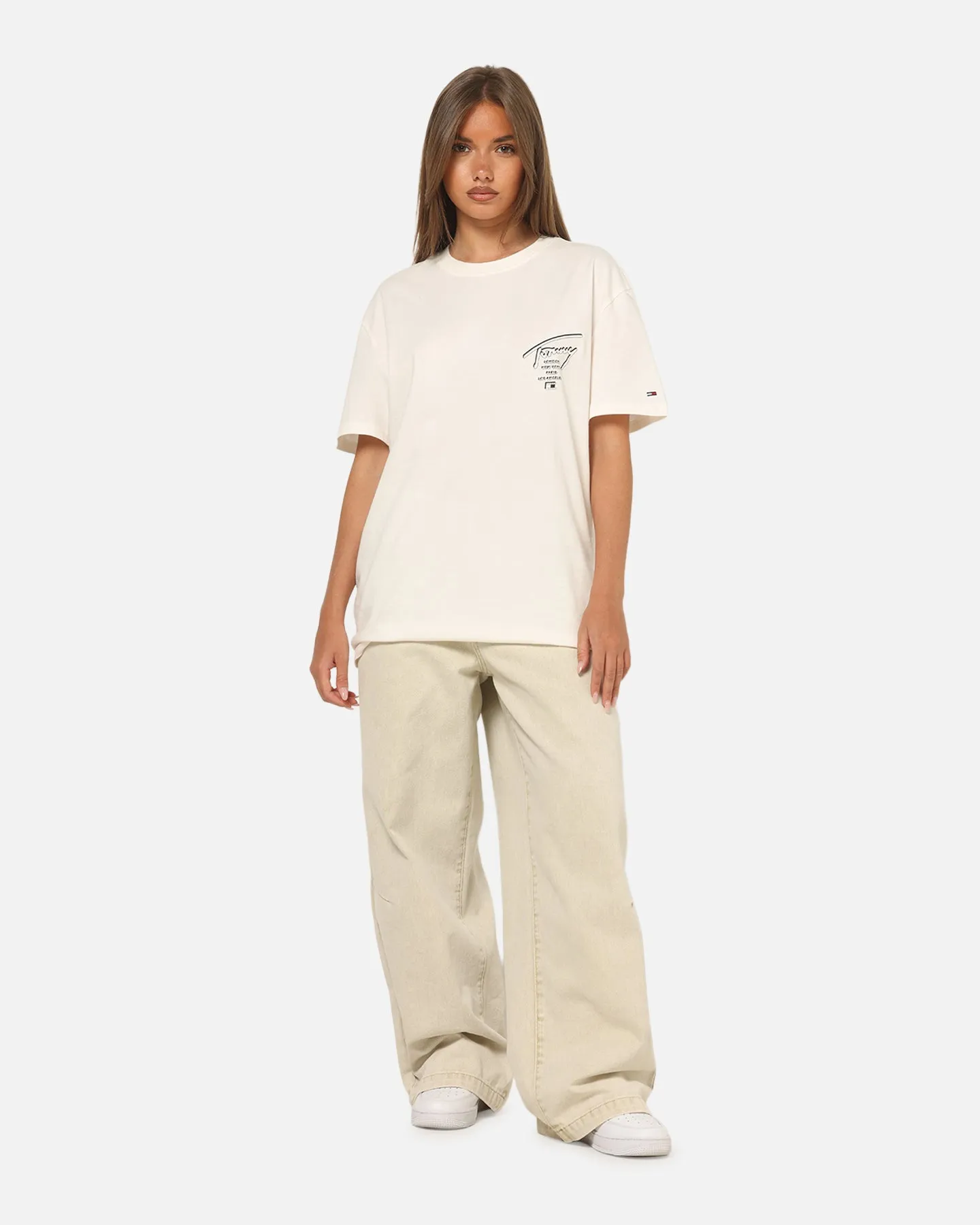 Tommy Jeans Regular Sign City T-Shirt Ancient White sold by Culture Kings product image thumbnail 4