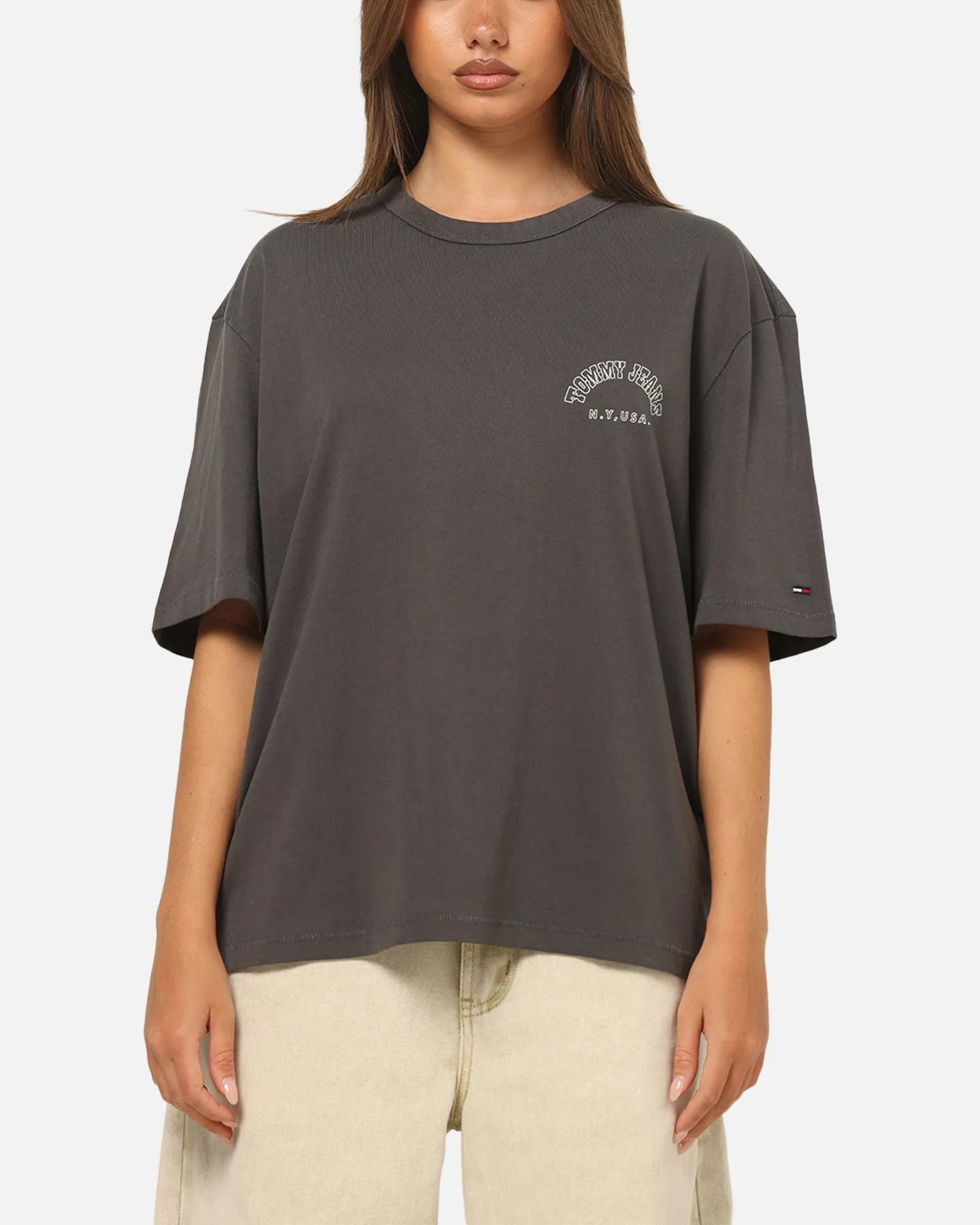 Tommy Jeans Arch Western Backprint T-Shirt Washed Black sold by Culture Kings product image thumbnail 2