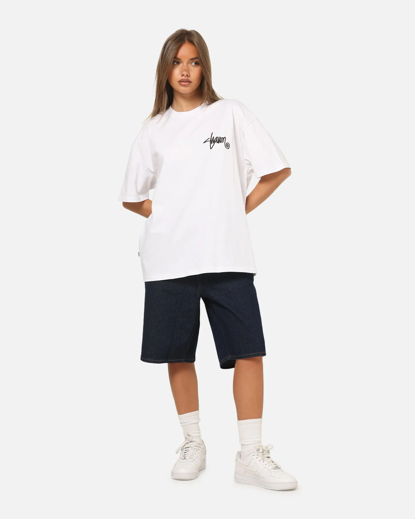 S Double Shawn Script T-Shirt White sold by Culture Kings product image thumbnail 4