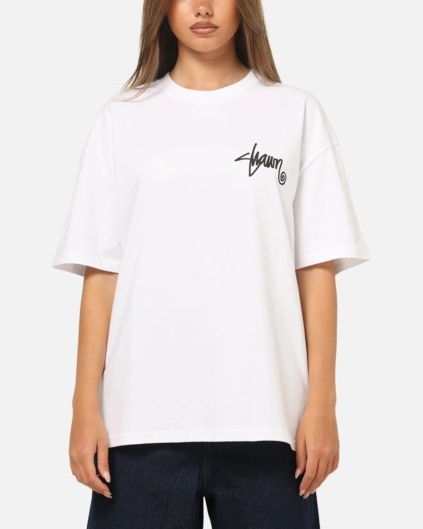 S Double Shawn Script T-Shirt White sold by Culture Kings product image thumbnail 2