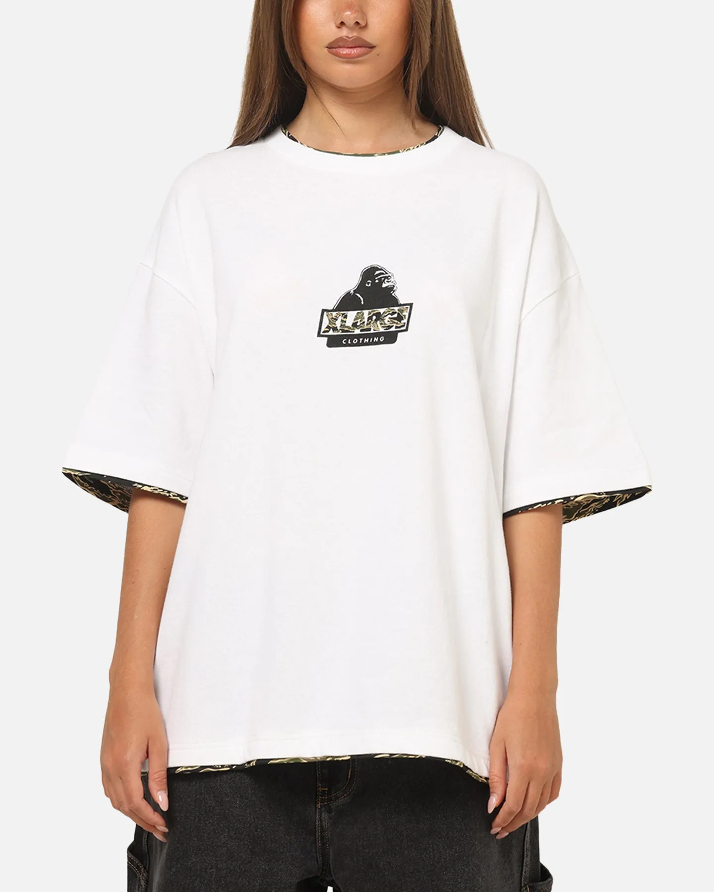 X-Large Double Layer Gorilla Fit T-Shirt White sold by Culture Kings