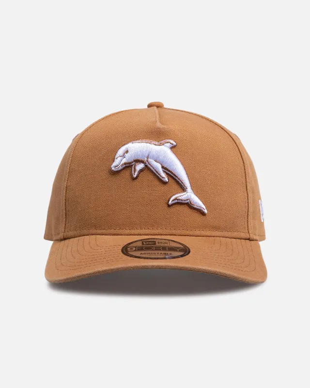 New Era Dolphins 'NRL 2026' 9FORTY A-Frame Snapback Med Beige sold by Culture Kings