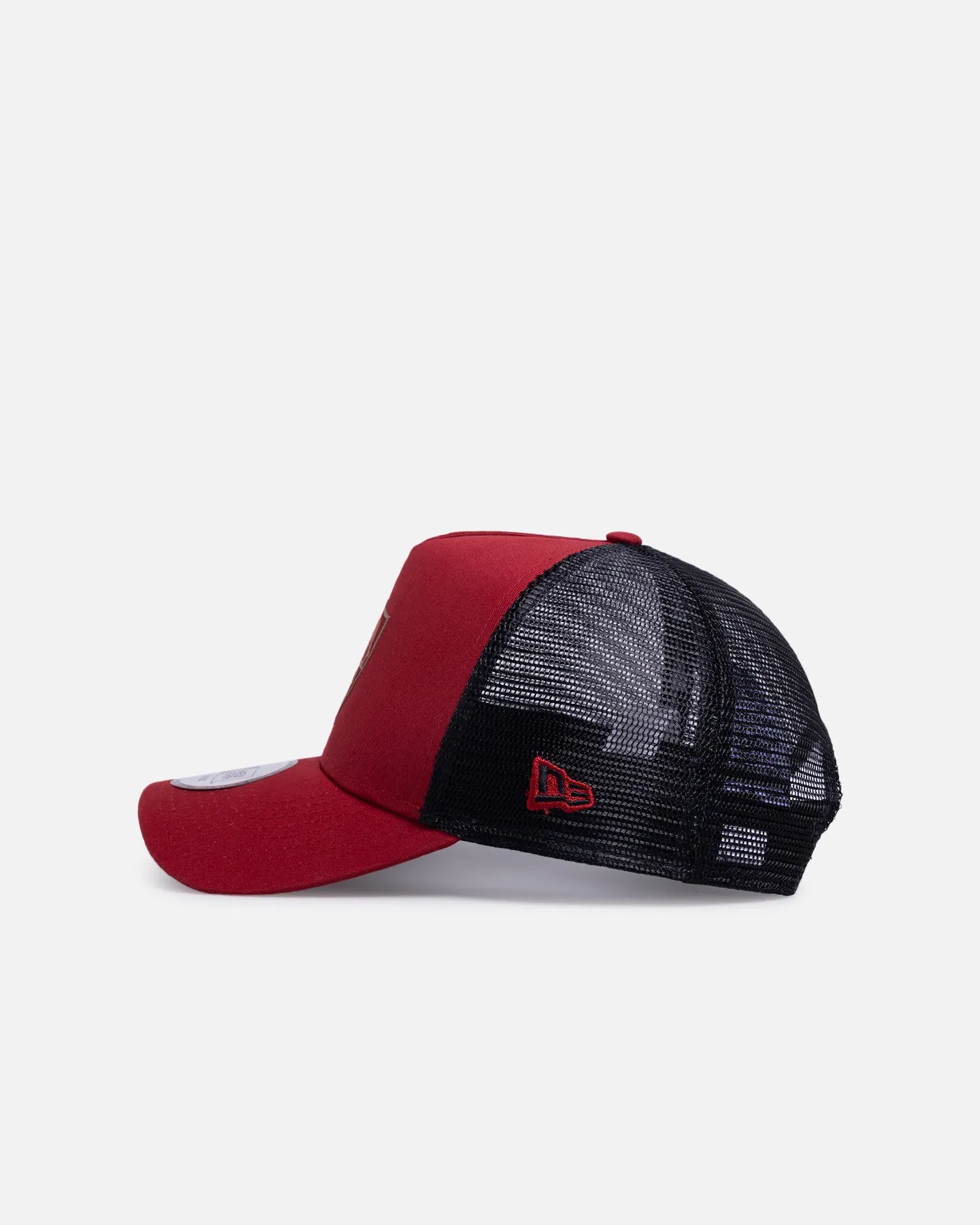 New Era AS Roma 'Tonal' 9FORTY A-Frame Trucker Snapback Dark Red sold by Culture Kings product image thumbnail 4
