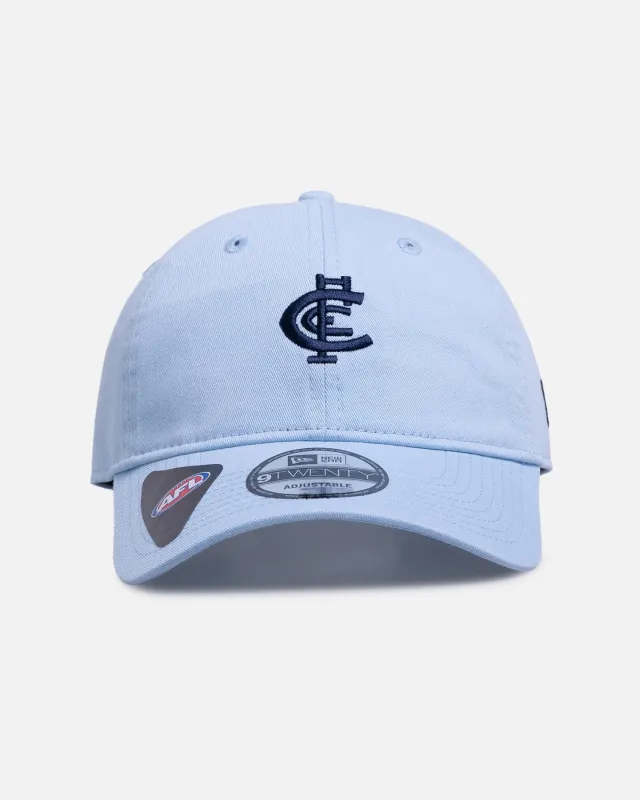New Era Carlton Blues 'AFL 2026 Pastel Pop' 9TWENTY Strapback Pastel Blue made by New Era