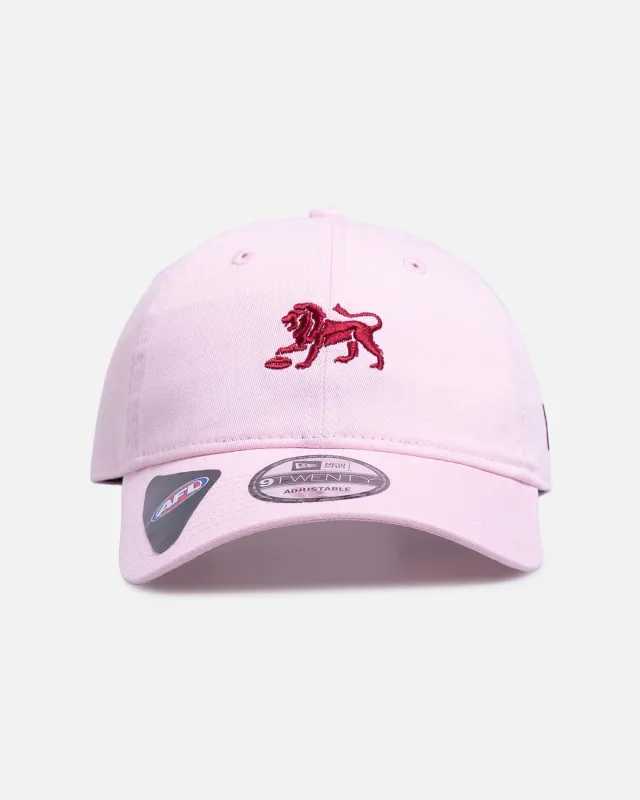 New Era Brisbane Lions 'AFL 2026 Pastel Pop' 9TWENTY Strapback Pastel Pink sold by Culture Kings