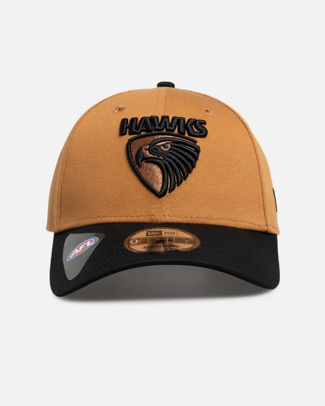 New Era Hawthorn Hawks 'AFL 2026' 9FORTY Strapback Med Beige sold by Culture Kings