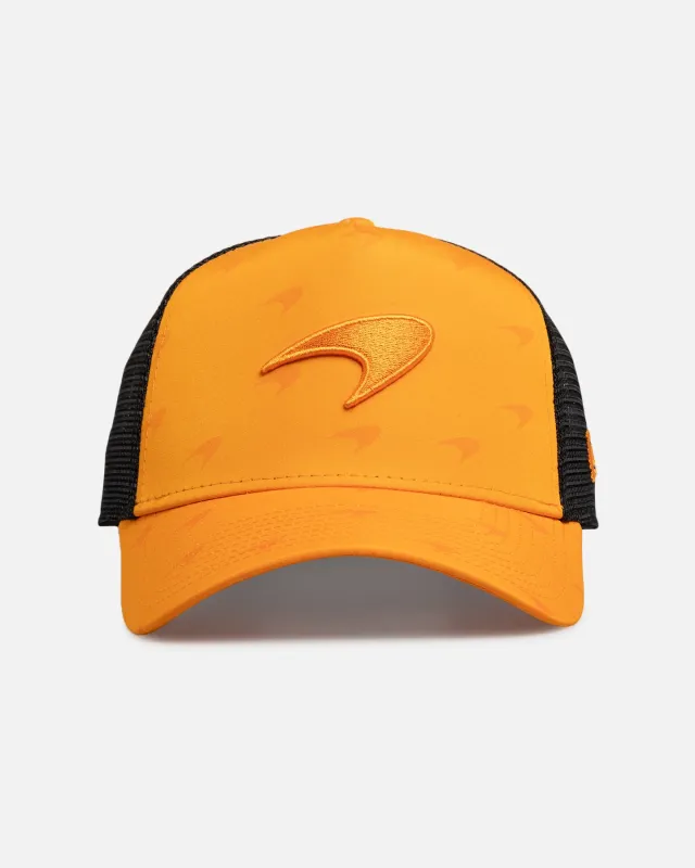 New Era X Mclaren Fanwear 9FORTY A-Frame Trucker Snapback Orange made by Culture Kings