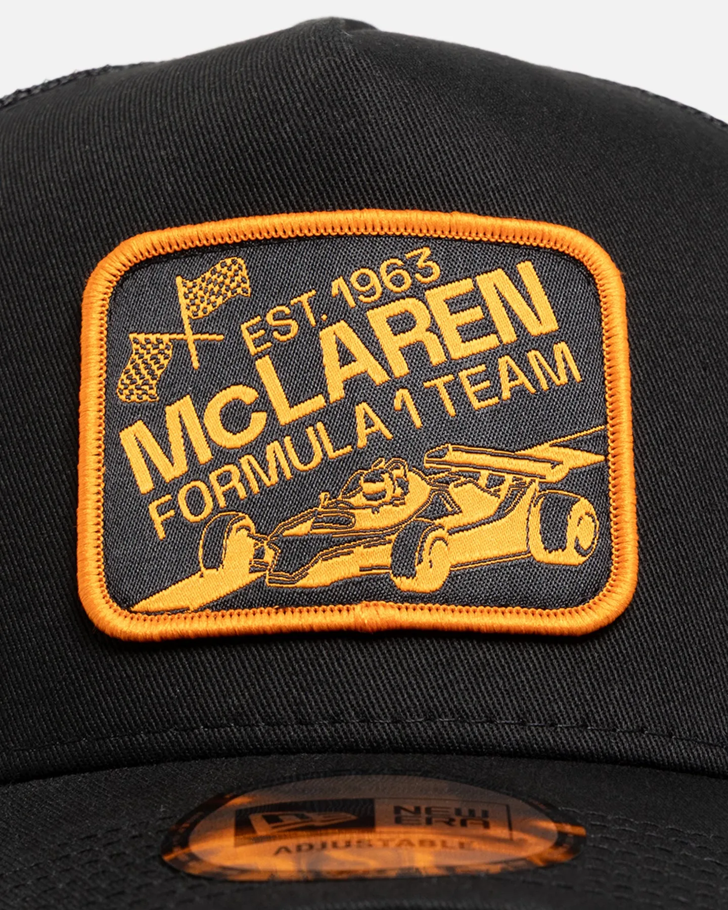 New Era X Mclaren Graphic Patch Trucker A-Frame Snapback Black sold by Culture Kings product image thumbnail 5