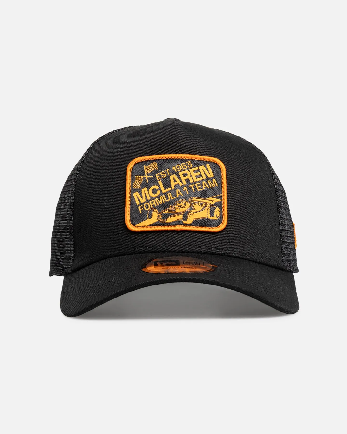 New Era X Mclaren Graphic Patch Trucker A-Frame Snapback Black sold by Culture Kings