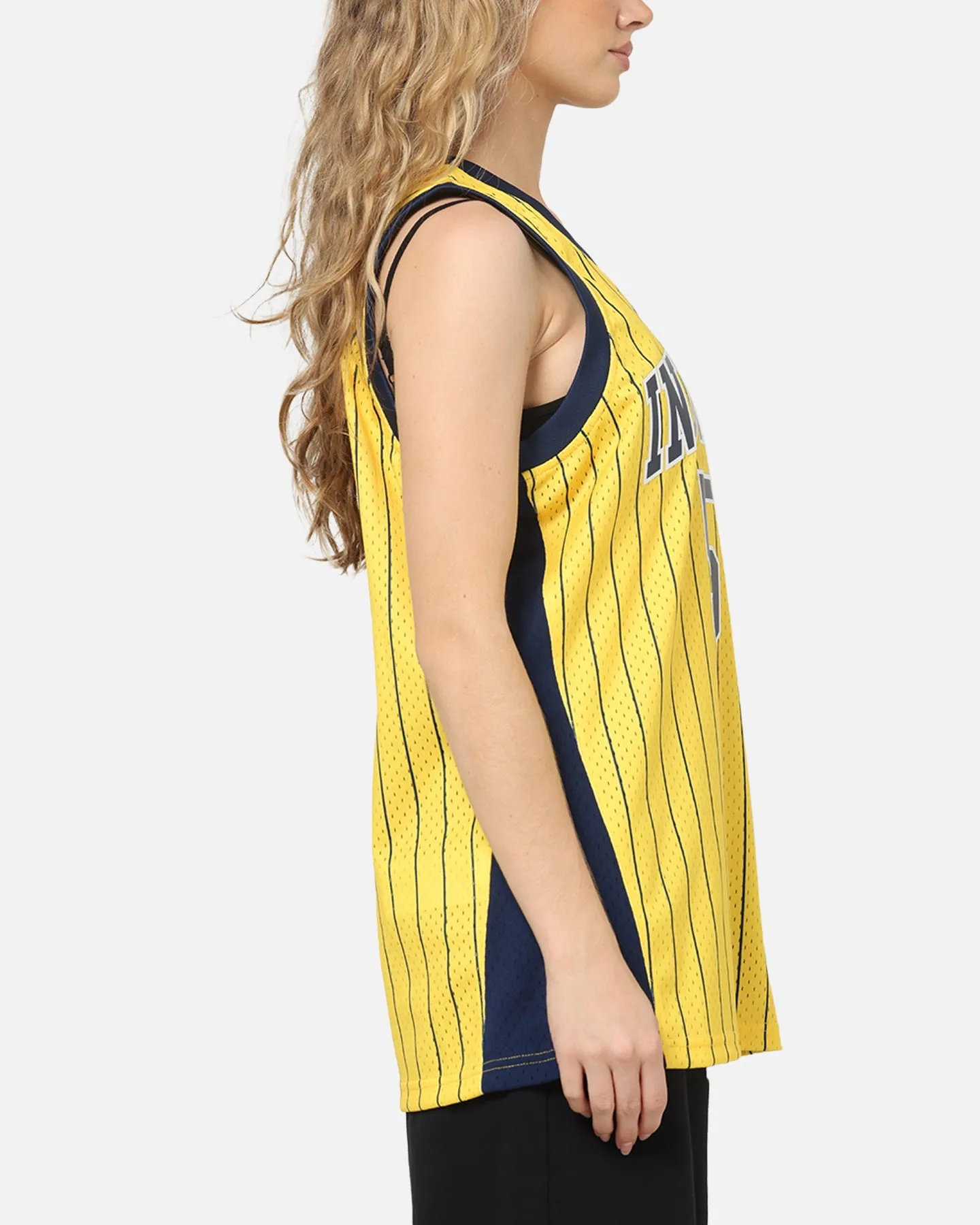 Mitchell & Ness Indiana Pacers Jalen Rose #5 Swingman Road Jersey Yellow sold by Culture Kings product image thumbnail 5
