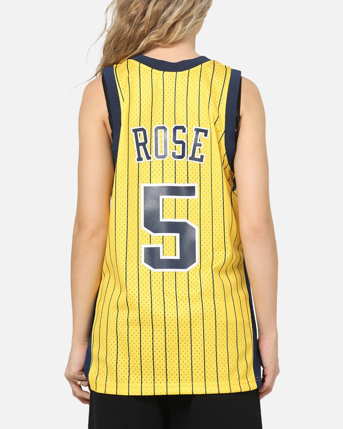 Mitchell & Ness Indiana Pacers Jalen Rose #5 Swingman Road Jersey Yellow sold by Culture Kings product image thumbnail 2