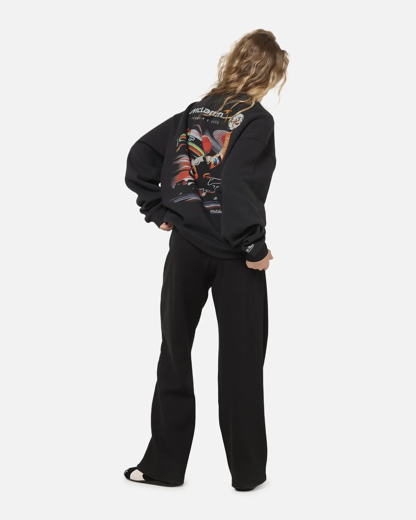 Mitchell & Ness X Mclaren Oscar Piastri Signature Crewneck Washed Black sold by Culture Kings product image thumbnail 4